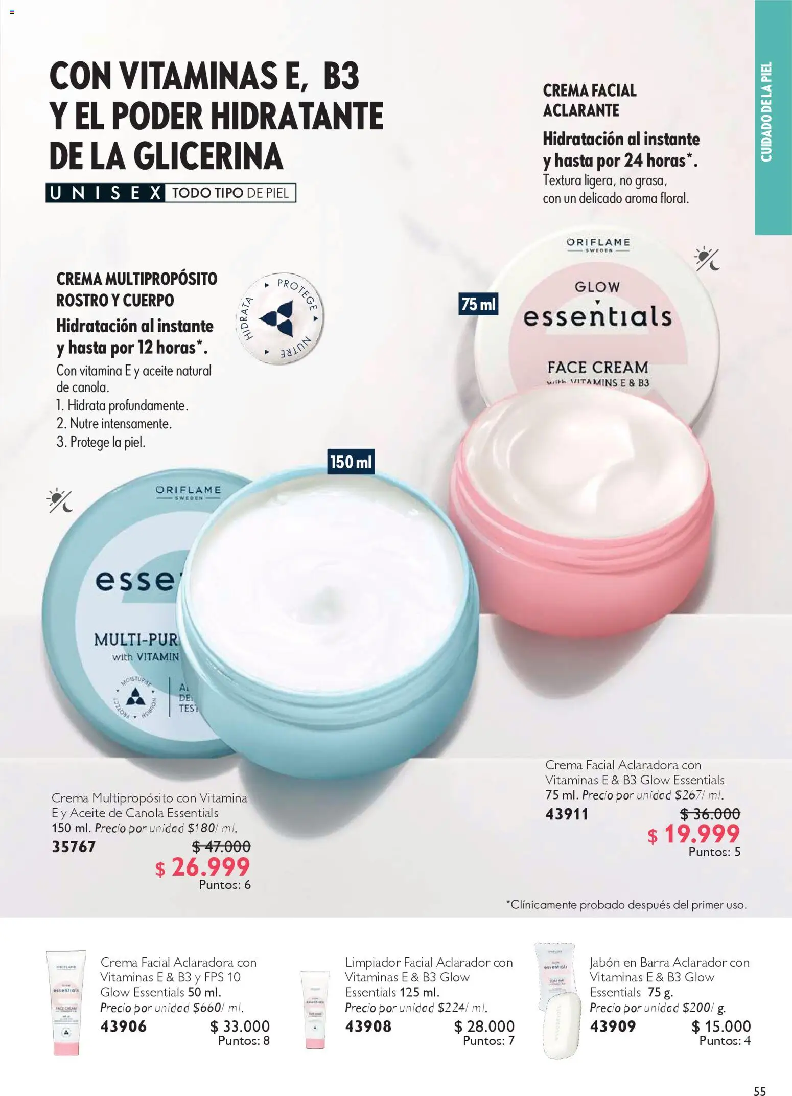 Oriflame revista - valida desde el 14.02.2026 | Página: 55 | Productos: Crema, Limpiador, Jabón, Aceite