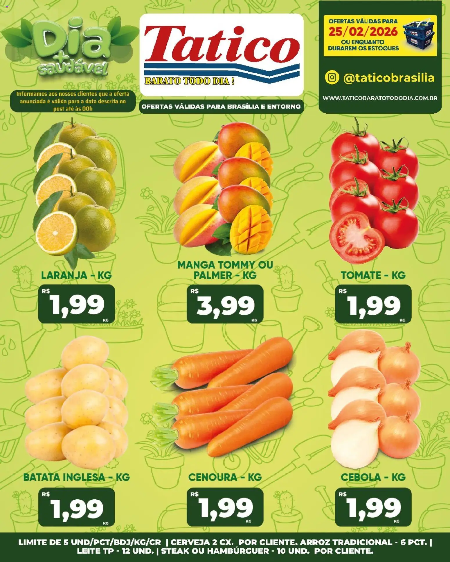 Tatico Folheto - válido de 25.02.2026 | Página: 14 | Produtos: Cebola, Leite, Cerveja, Cenoura