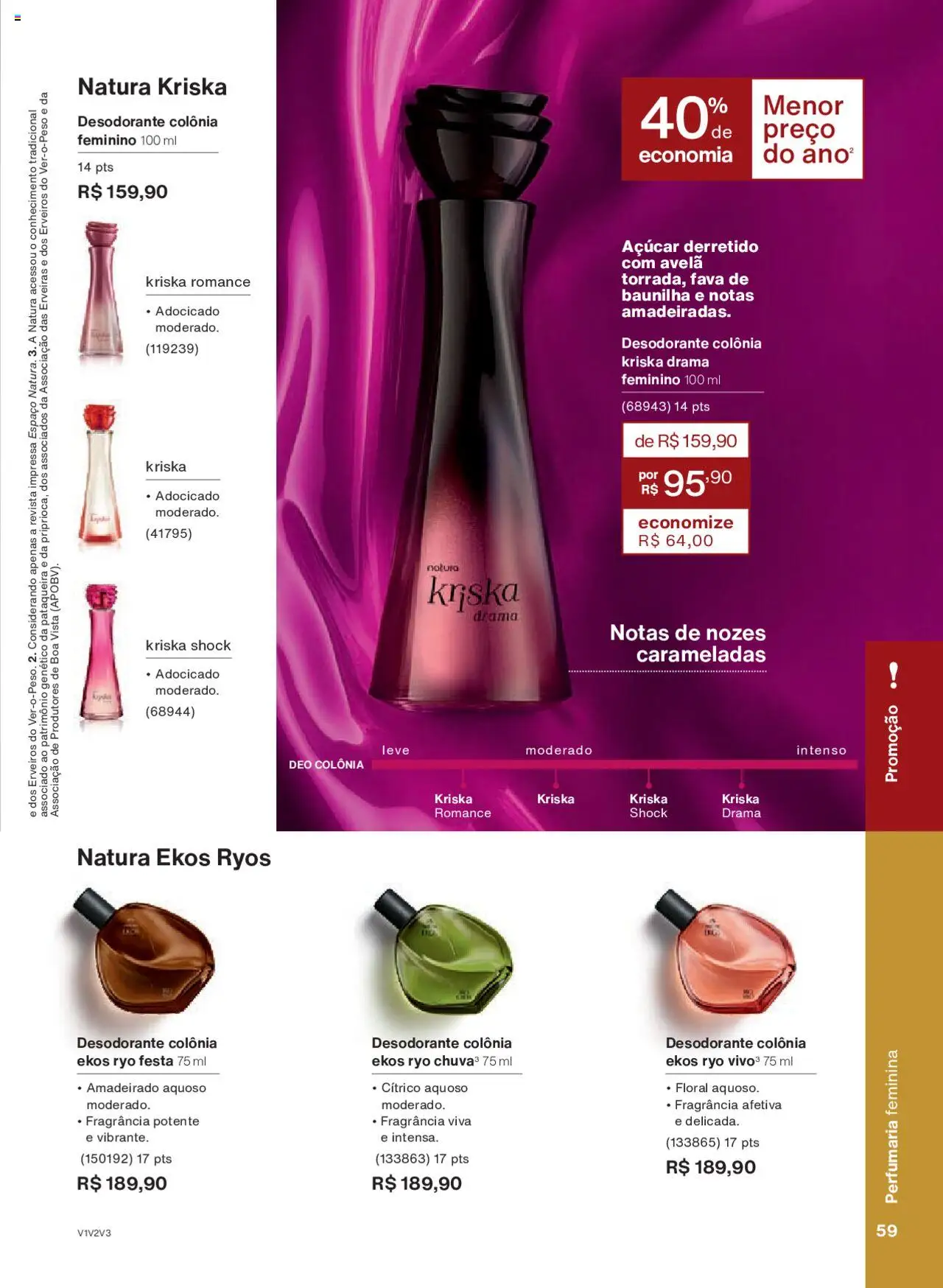 Natura Folheto - válido de 05.06.2025 | Página: 59 | Produtos: Fragrância, Nozes, Açúcar, Avelã
