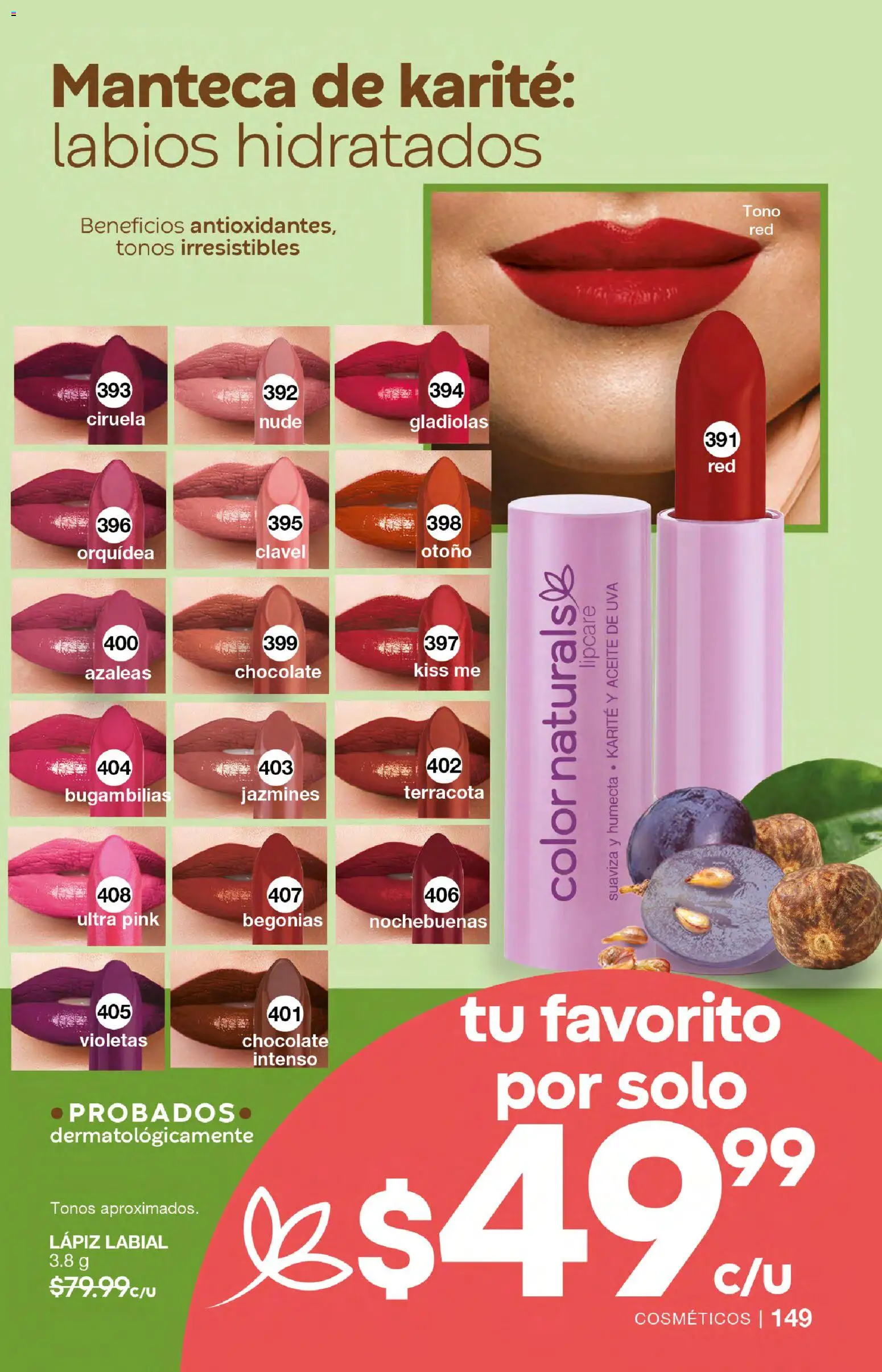 Nuevas ofertas de Fuller válidas en toda la República Mexicana desde el 04.03.2026. ¡Encuentra las mejores ofertas en Fuller campaña 24 2026! | Página: 149 | Productos: Aceite, Chocolate, Uva, Lápiz labial