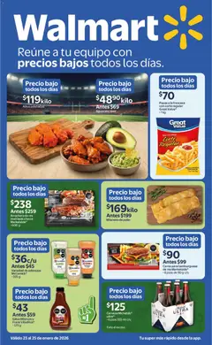 Vista previa de Walmart catálogo Ofertas, nuevo folleto de la tienda, válido en México a partir del 23.01.2026