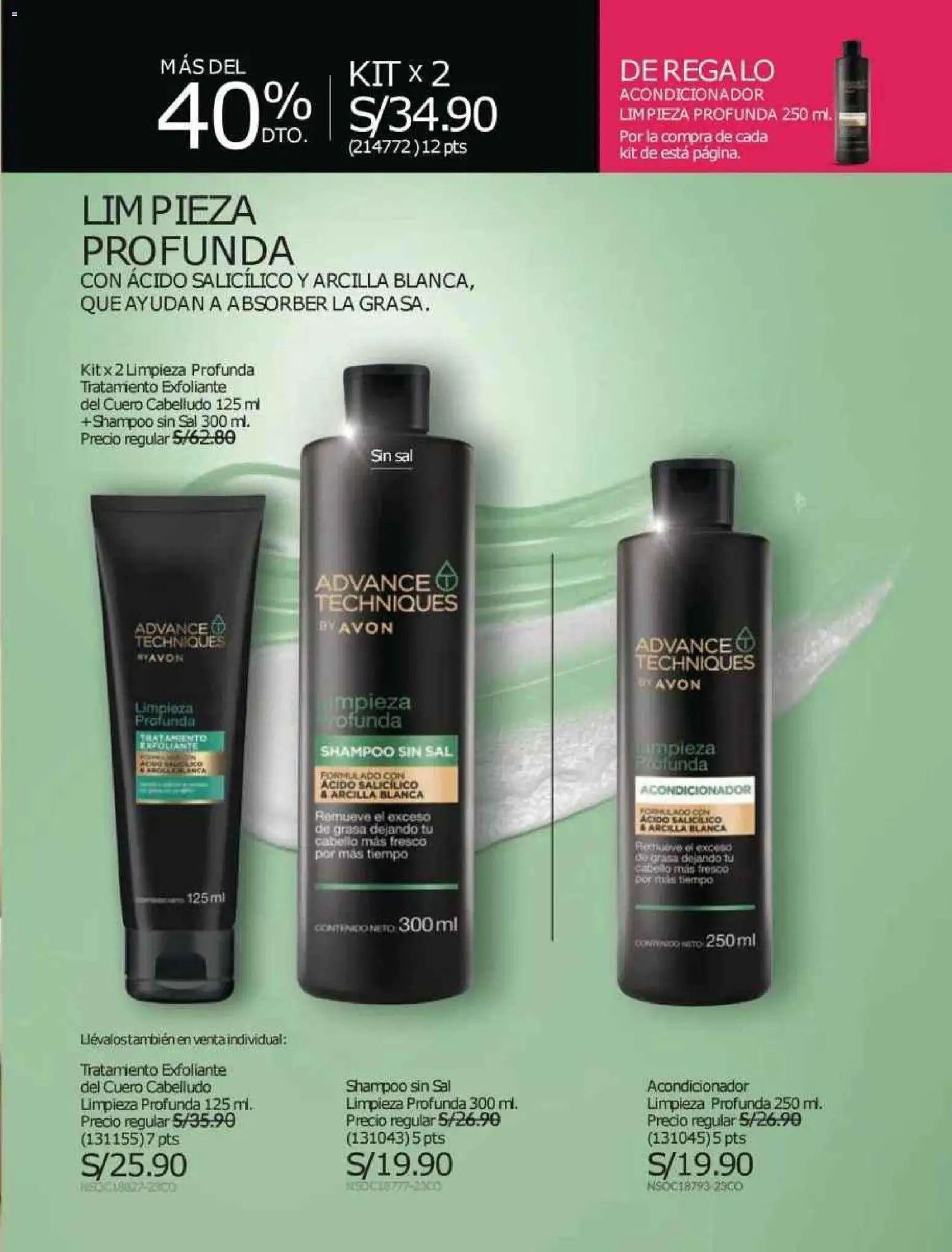 Catálogo Avon válido desde 12.10.2025 | Página: 147 | Productos: Exfoliante, Shampoo, Acondicionador