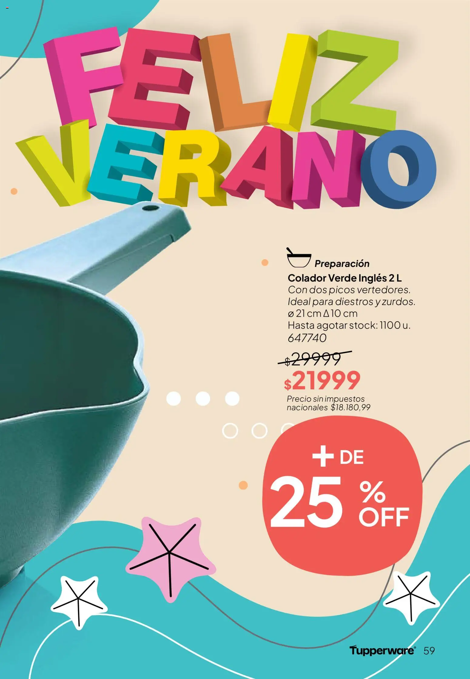 Tupperware Folleto de Campaña 2/2026 │ válido desde el 18.12.2025 | Página: 60 | Productos: Colador
