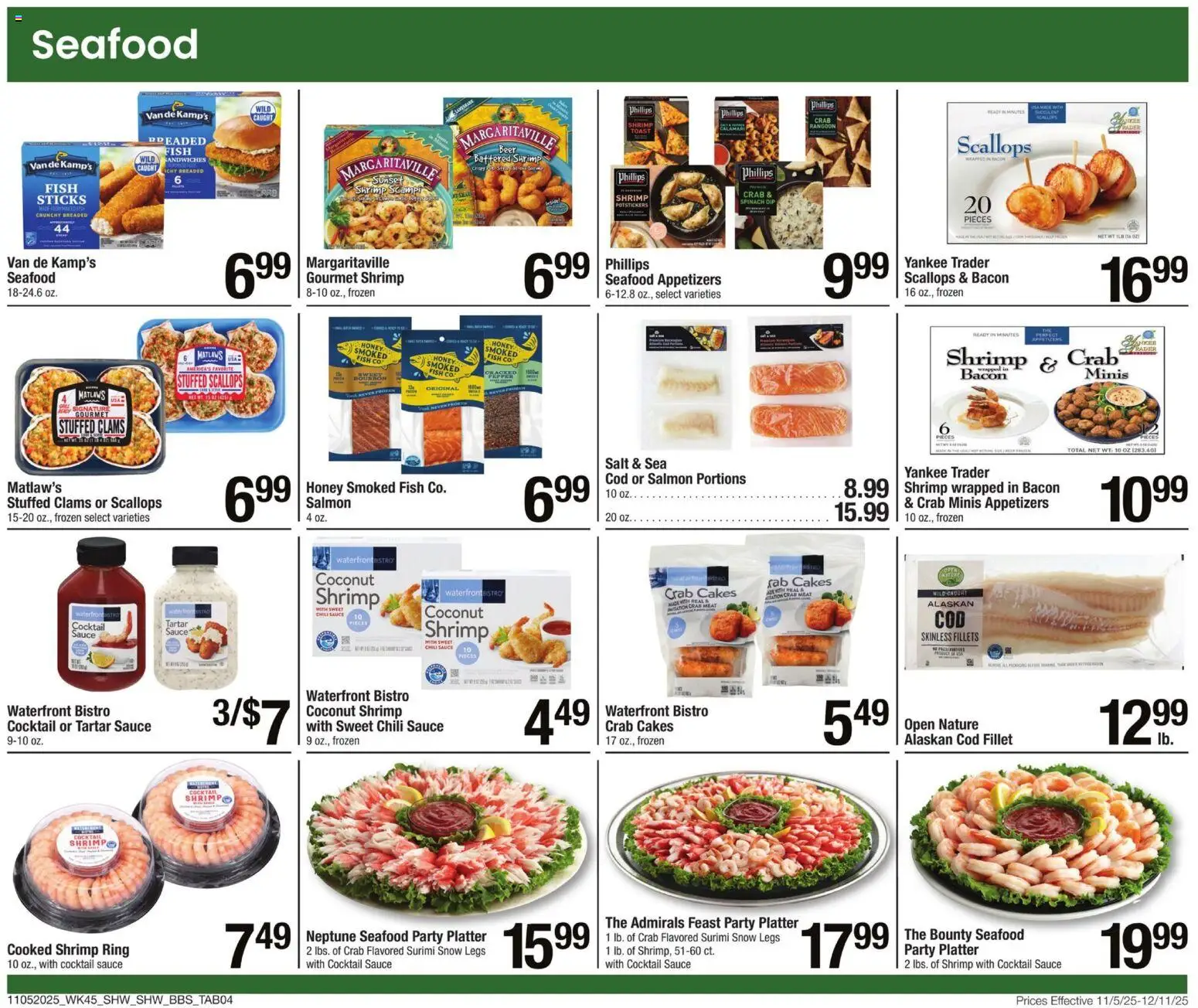 Star Market Big Book of Savings - valid from 05.11.2025 | Page: 4 | Products: Beer, Fish, Bourbon, Seafood