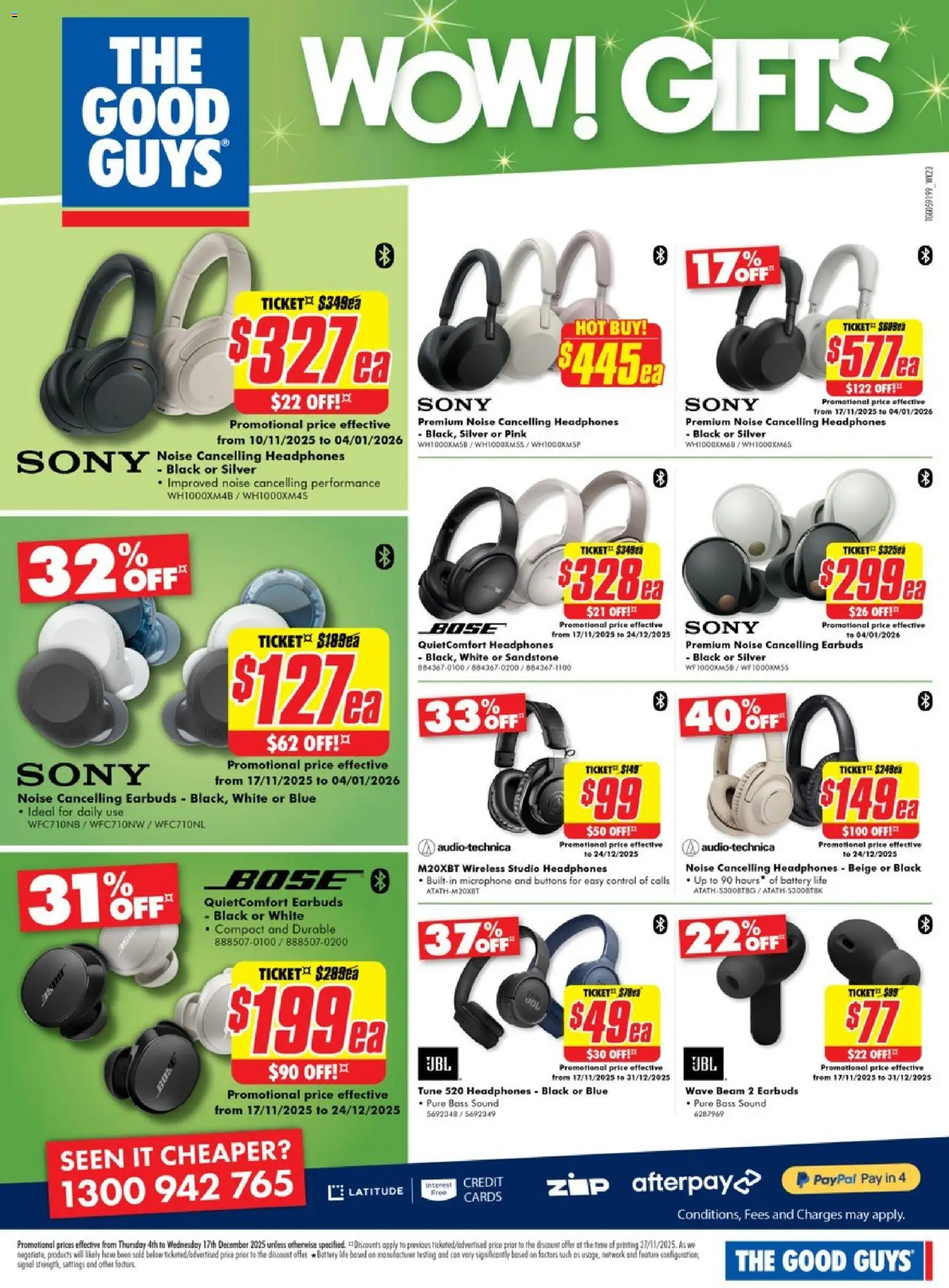 The Good Guys catalogue - valid from 03.12.2025 | Page: 30 | Products: Battery, Headphones, Microphone
