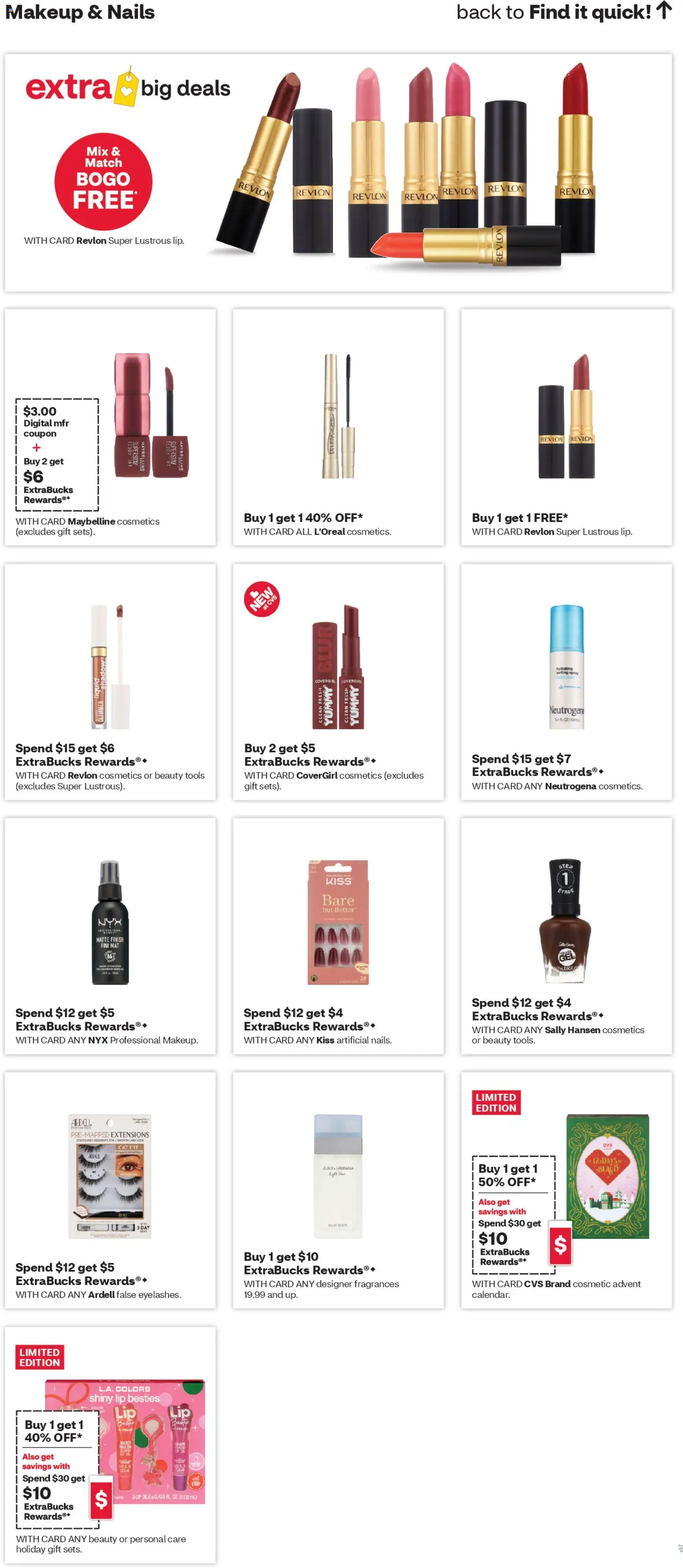 CVS Pharmacy Weekly Ad - WA - valid from 16.11.2025 | Page: 11 | Products: Setting Spray, Water