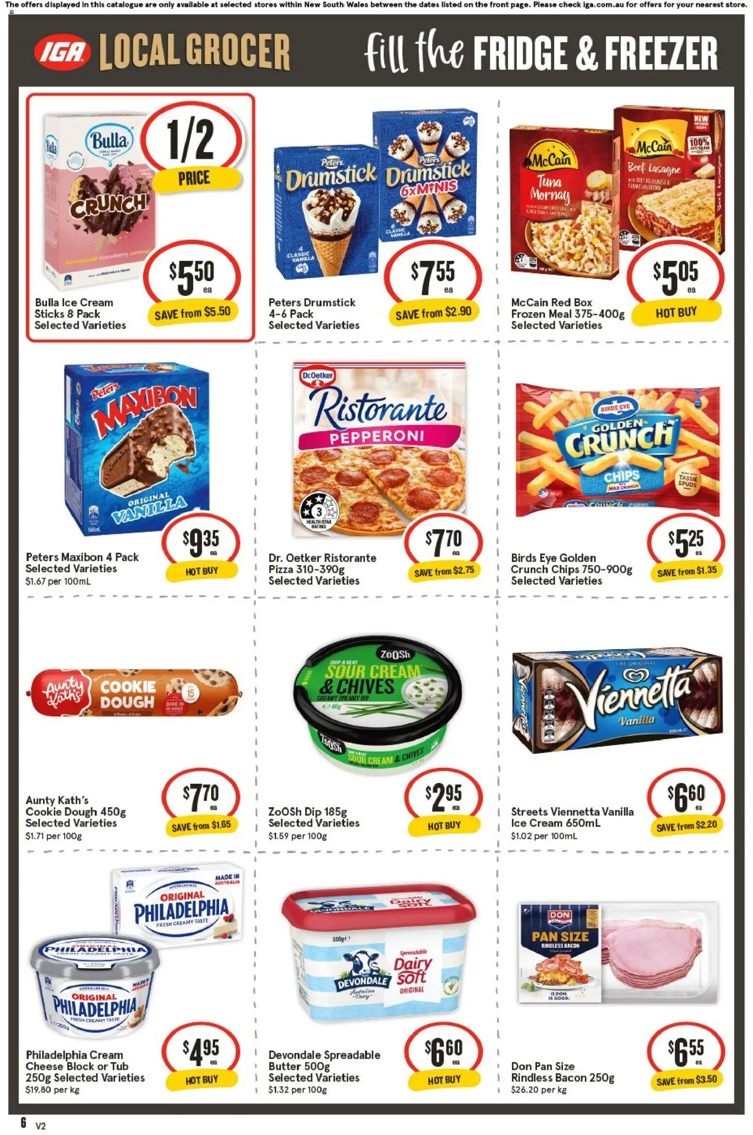 IGA catalogue - valid from 24.12.2025 | Page: 6 | Products: Box, Sour cream, Cream, Ice cream