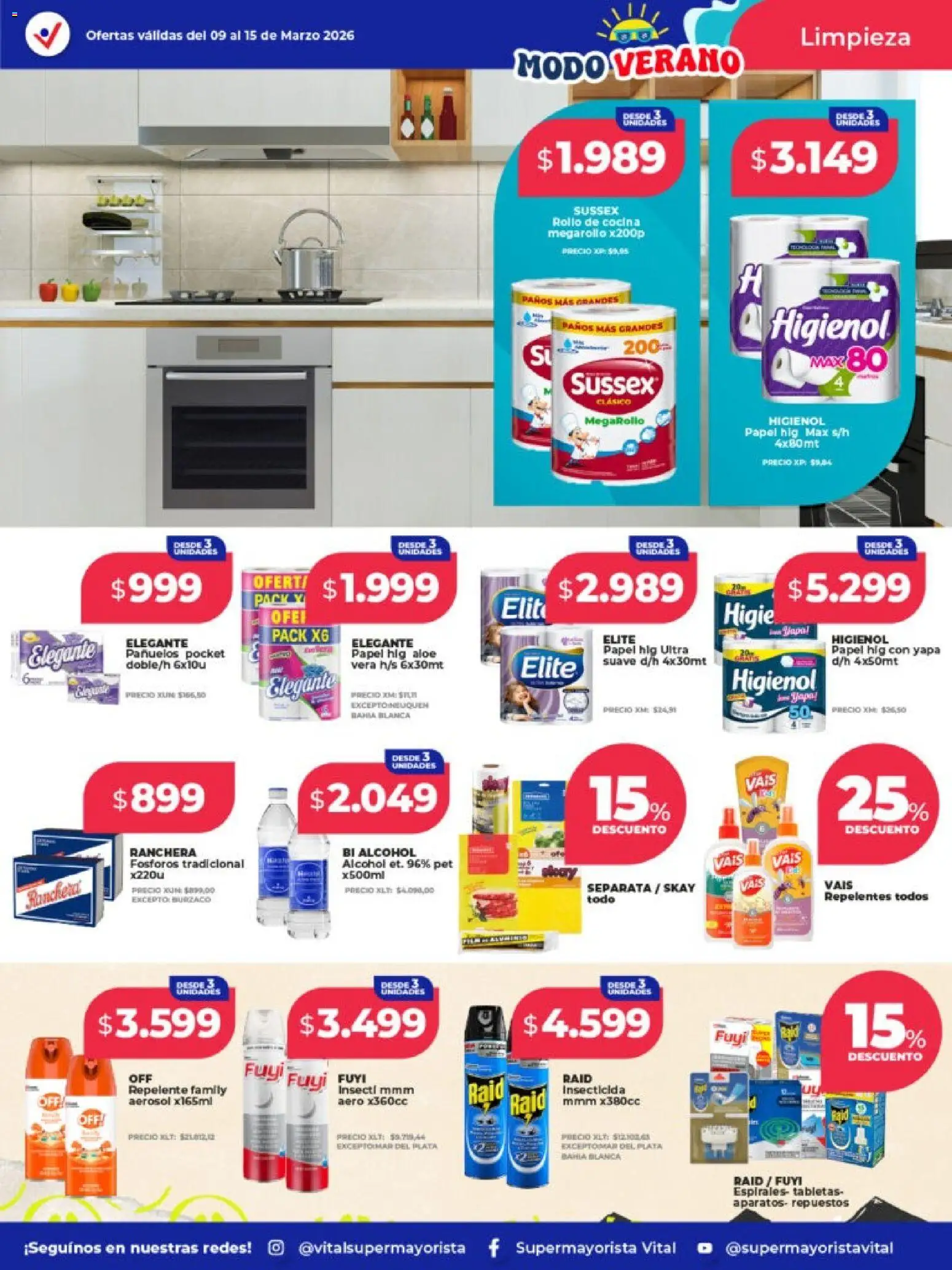 Vital - Ofertas - Avellaneda │ válido desde el 09.03.2026 | Página: 8 | Productos: Repelente, Fósforos, Cocina, Insecticida