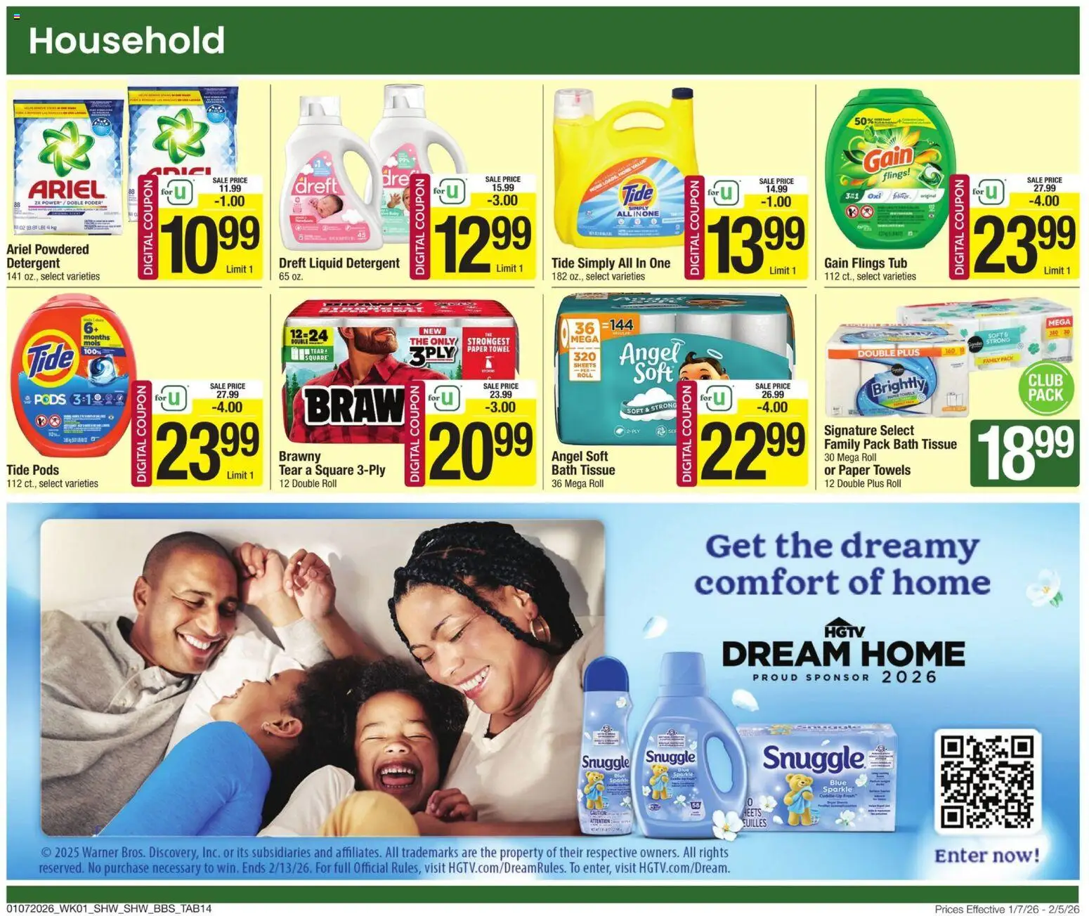 Shaw's Big Book of Savings - valid from 07.01.2026 | Page: 14 | Products: Bath, Detergent