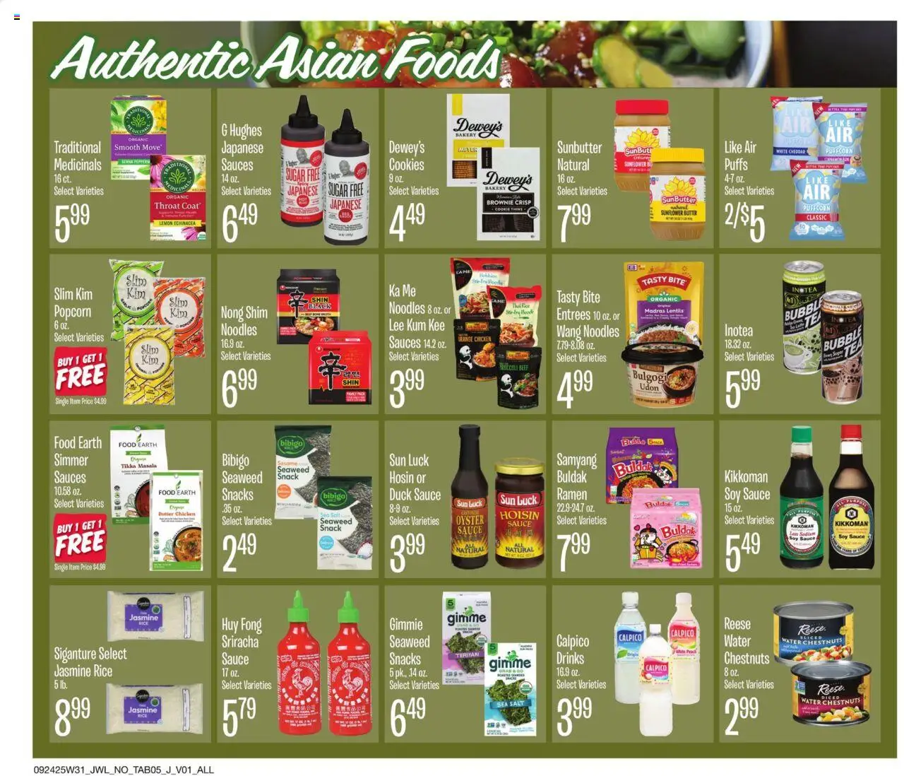 Jewel Osco Organics Guide - valid from 24.09.2025 | Page: 5 | Products: Rice, Tea, Water, Sauce
