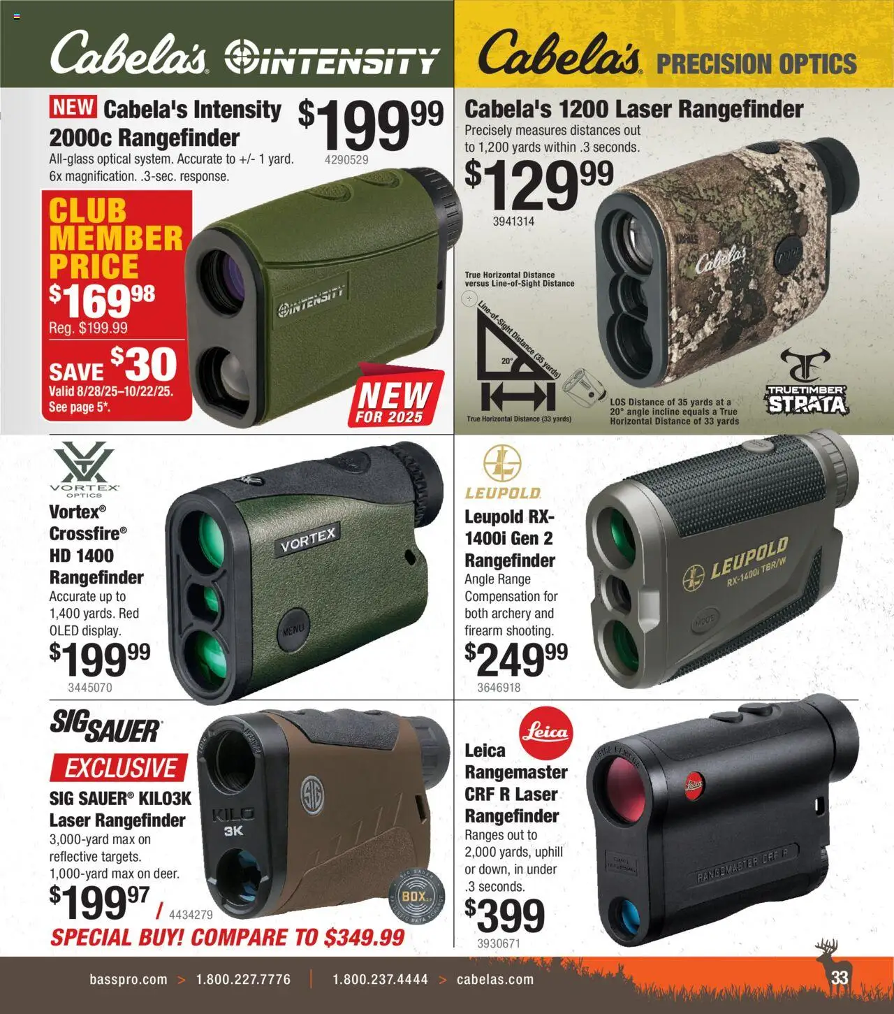 Cabela's Deer Hunting 25 - valid from 01.10.2025 | Page: 33 | Products: Rangefinder, Archery