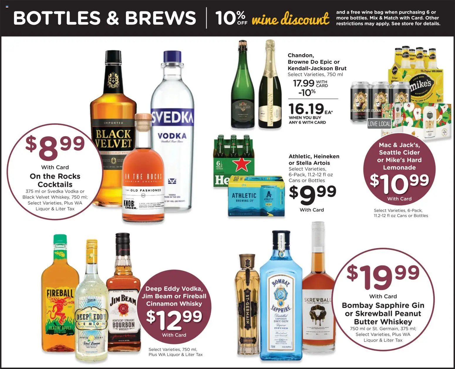 QFC Weekly Ad - WA - valid from 26.12.2025 | Page: 10 | Products: Wine, Bourbon, Gin, Lemon