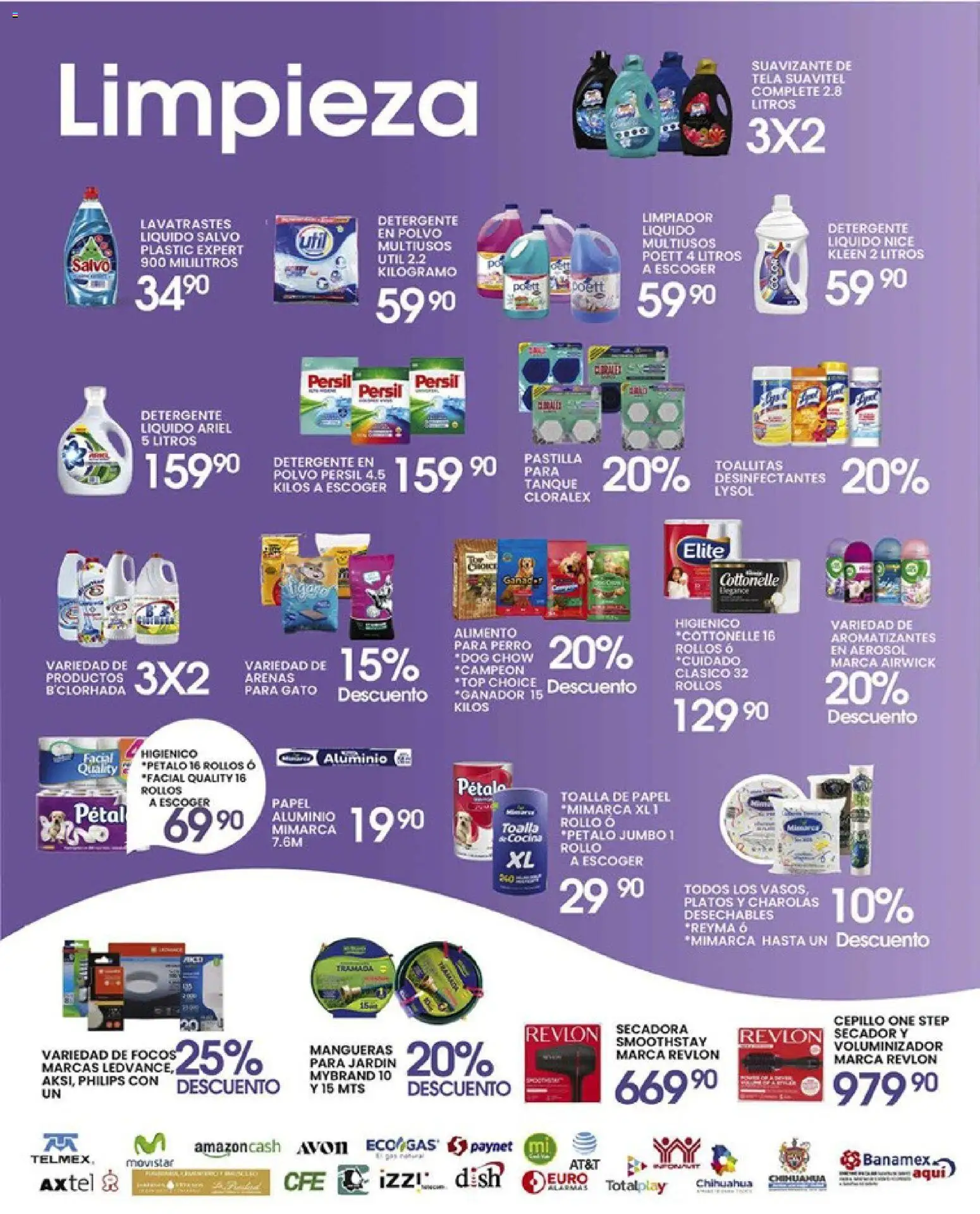 Nuevas ofertas de Alsuper válidas en toda la República Mexicana desde el 07.04.2026. ¡Encuentra las mejores ofertas en Alsuper folleto Chihuahua-Ciudad! | Página: 5 | Productos: Cepillo, Suavizante, Limpiador, Toalla