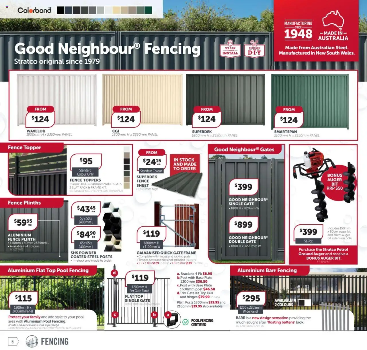 Stratco catalogue - valid from 08.08.2025 | Page: 6 | Products: Fence, Gate, Powder, Accessories