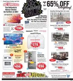Preview of ABC Warehouse weekly ads valid from 05.04.2026