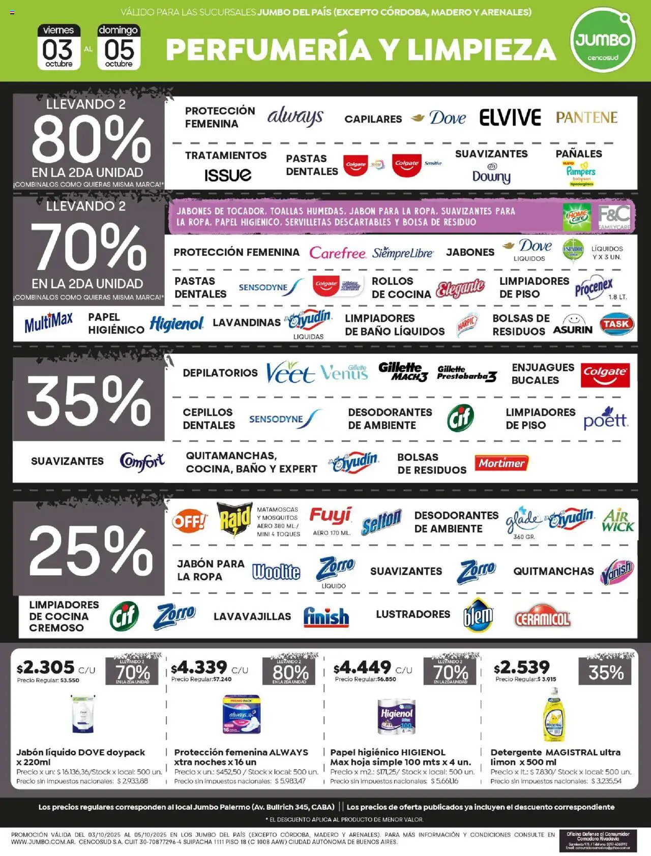 Jumbo - Ofertas │ válido desde el 03.10.2025 | Página: 6 | Productos: Papel higiénico, Bolsa, Cocina, Toallas