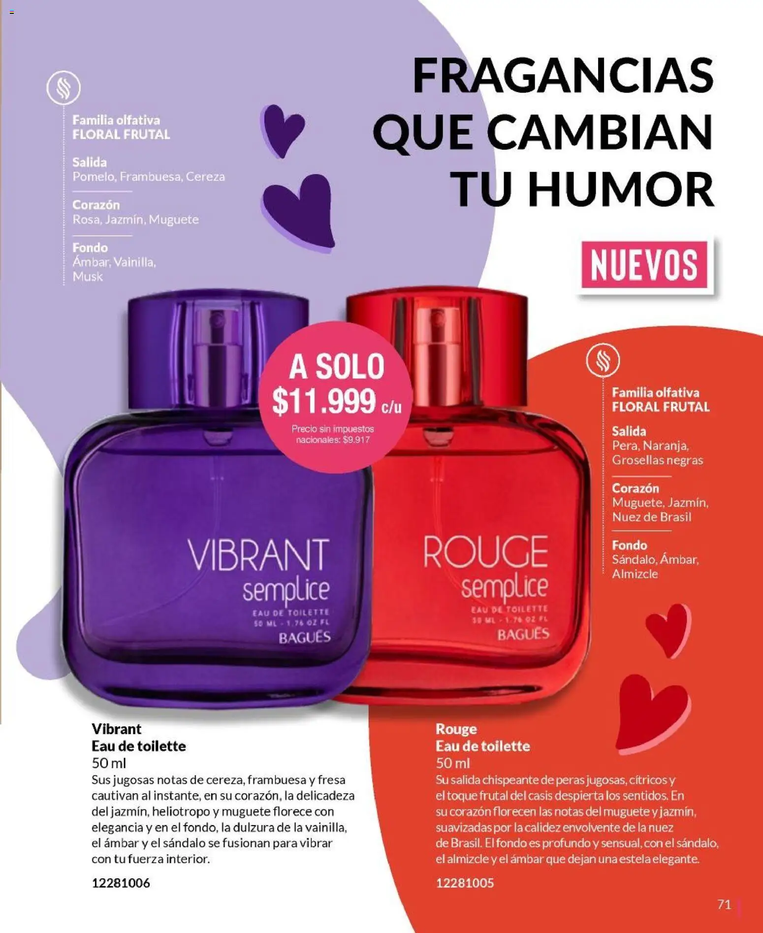 Bagués - Catálogo │ válido desde el 20.10.2025 | Página: 71 | Productos: Eau de toilette, Nuez