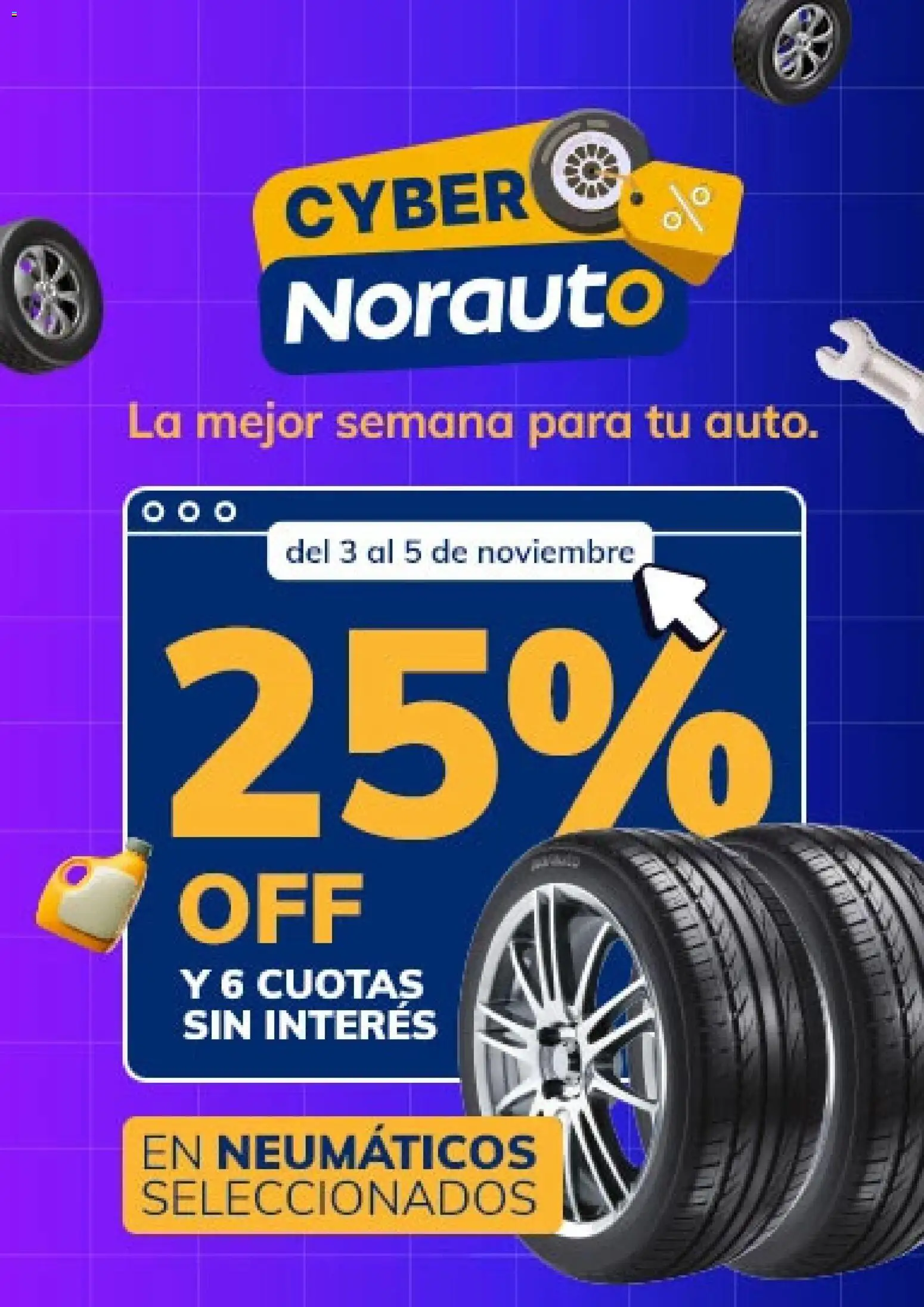 Norauto Cyber Monday │ válido desde el 03.11.2025 | Página: 1 | Productos: Neumáticos