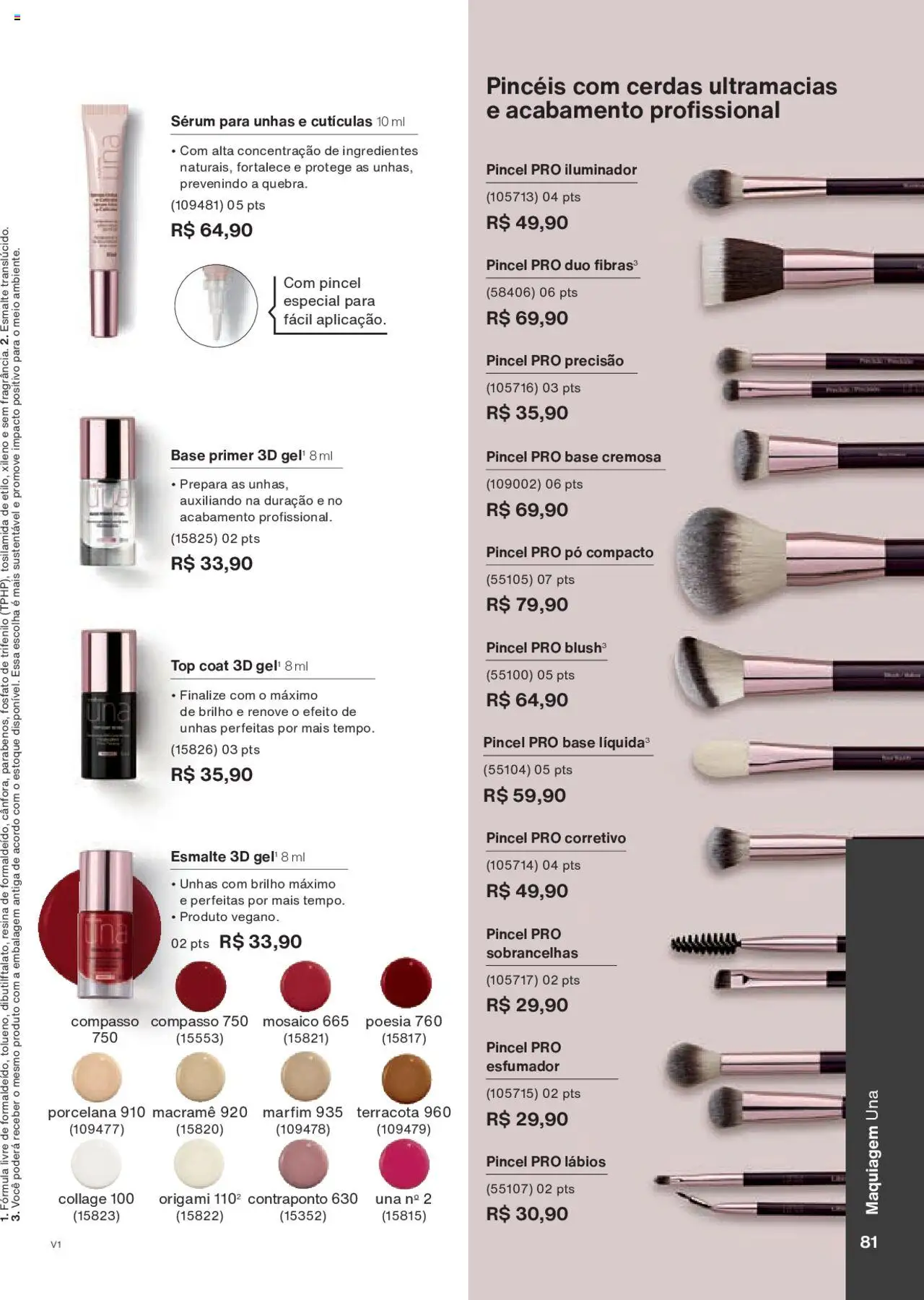 Natura Folheto - válido de 18.08.2025 | Página: 81 | Produtos: Corretivo, Pó, Pincel, Sérum