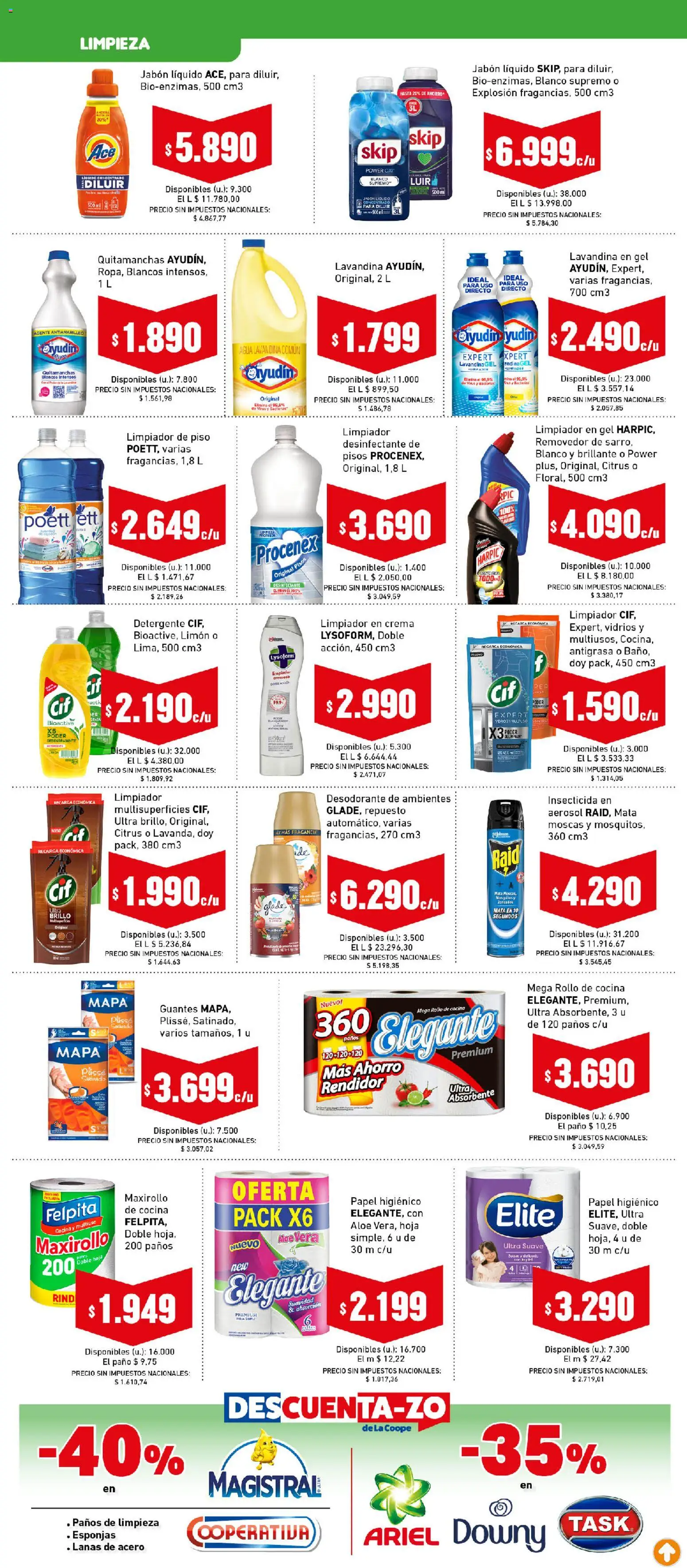 Cooperativa Obrera - Ahorrón │ válido desde el 02.01.2026 | Página: 7 | Productos: Insecticida, Paños de limpieza, Ropa, Crema