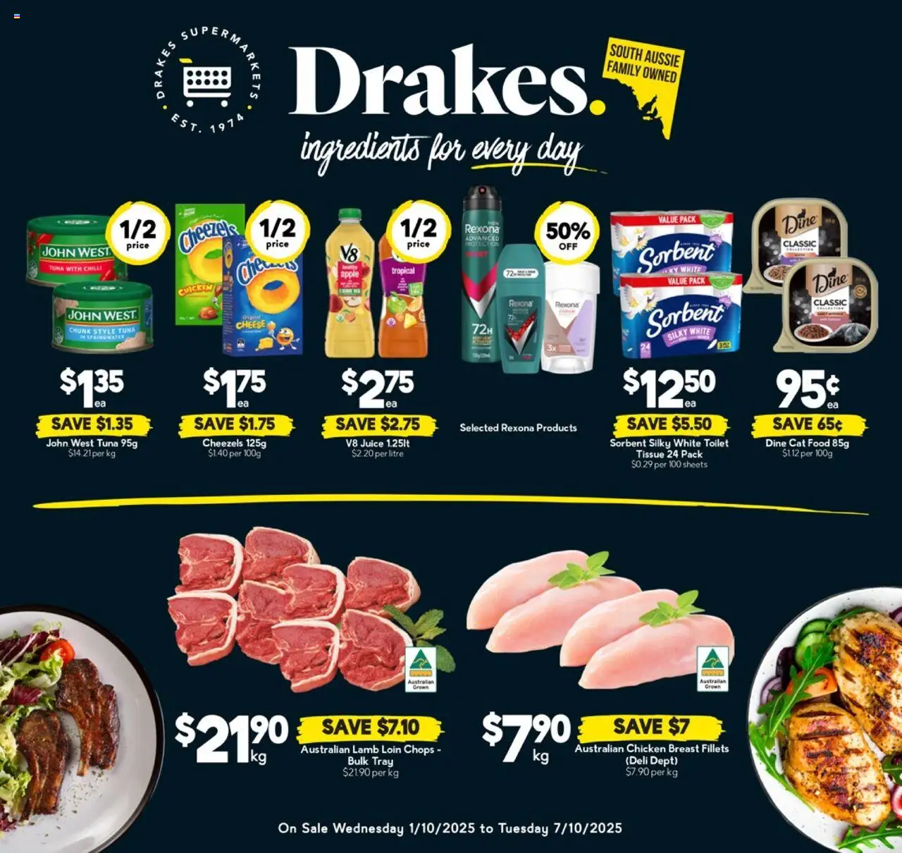 Drakes catalogue - valid from 01.10.2025 | Page: 16 | Products: Cheese, Chicken, Lamb, Tuna