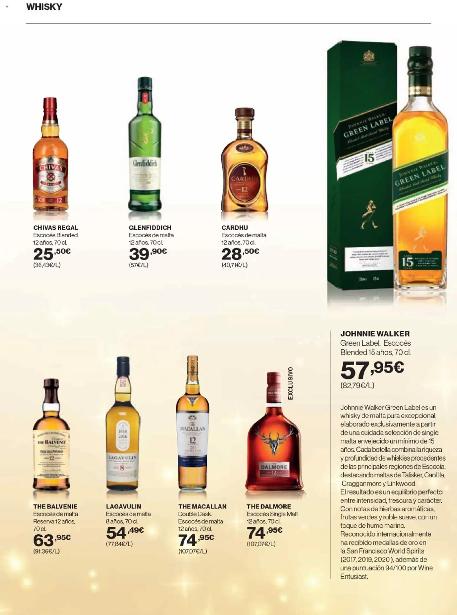 Nuevas ofertas de El Corte Inglés válidas en toda la República Mexicana desde el 20.11.2025. ¡Encuentra las mejores ofertas en El Corte Inglés catálogo La Bodega ! | Página: 47 | Productos: Botella, Whisky