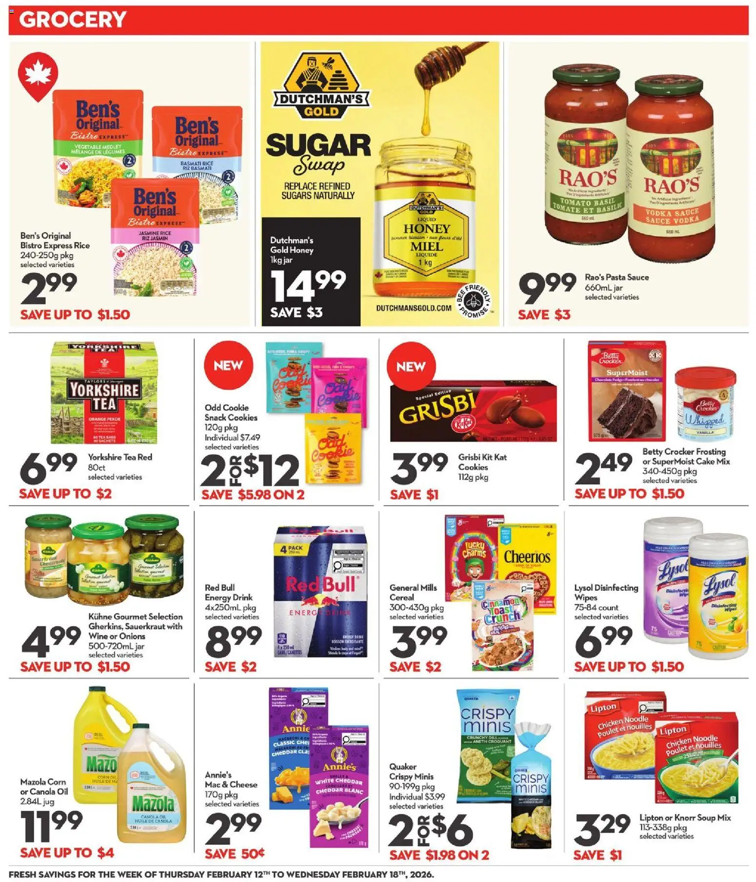 Longo's flyer valid from 12.02.2026 | Page: 15 | Products: Cheese, Oil, Chocolate, Wine