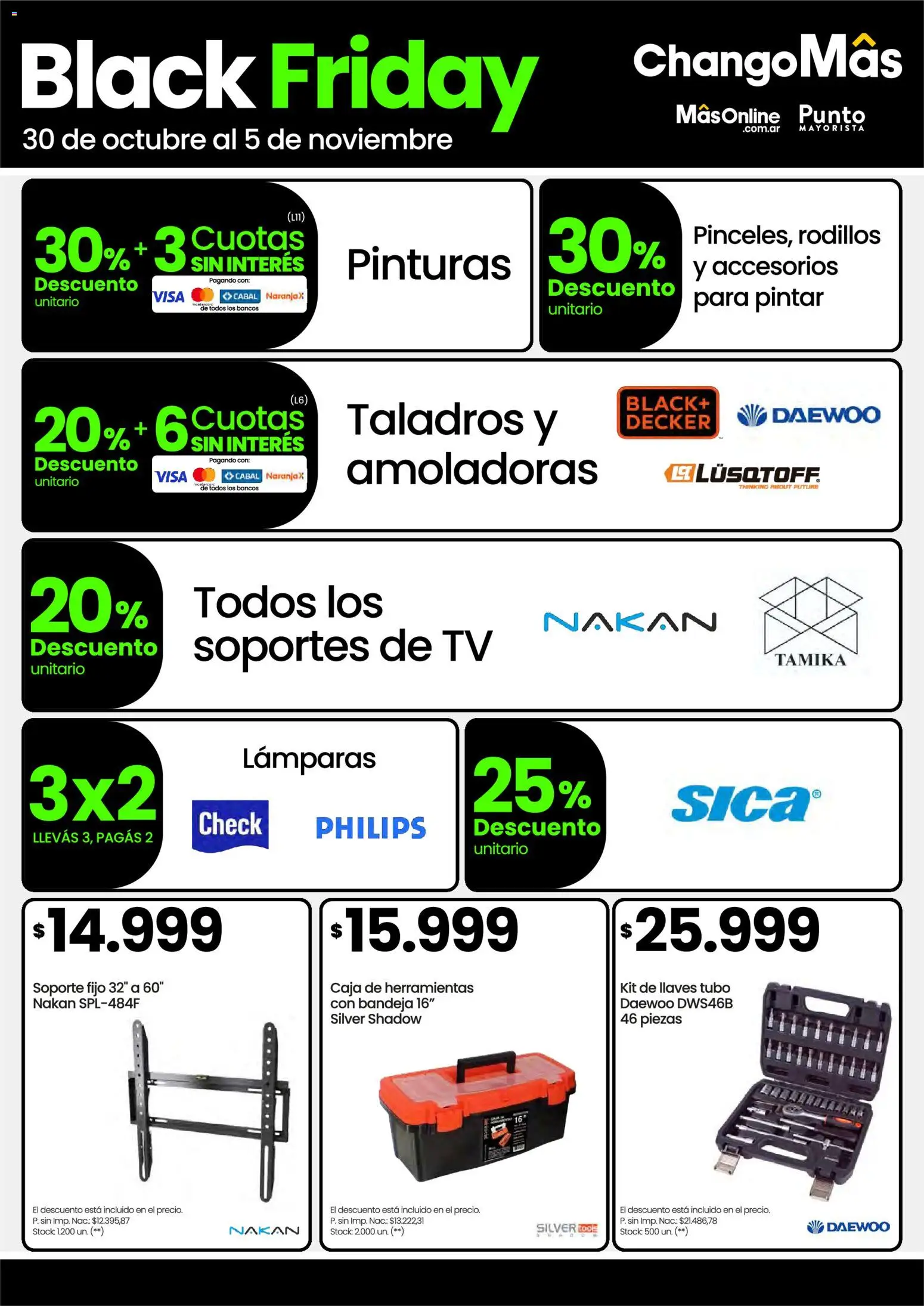 Punto Mayorista Black Friday │ válido desde el 30.10.2025 | Página: 12 | Productos: Caja de herramientas, Caja, Bandeja