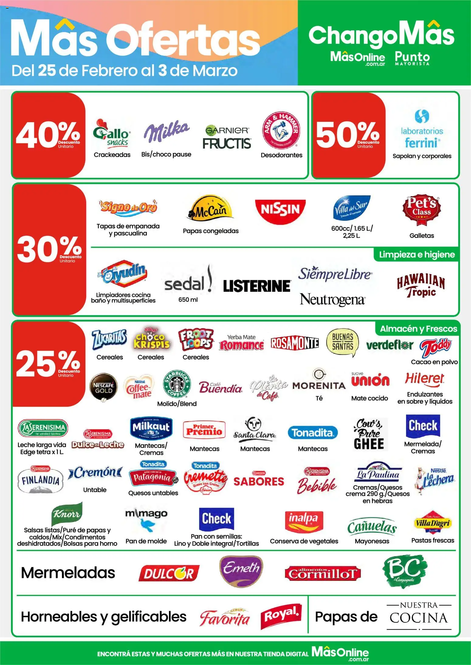 Changomas ofertas │ válido desde el 25.02.2026 | Página: 3 | Productos: Baño, Polvo, Cacao, Planta