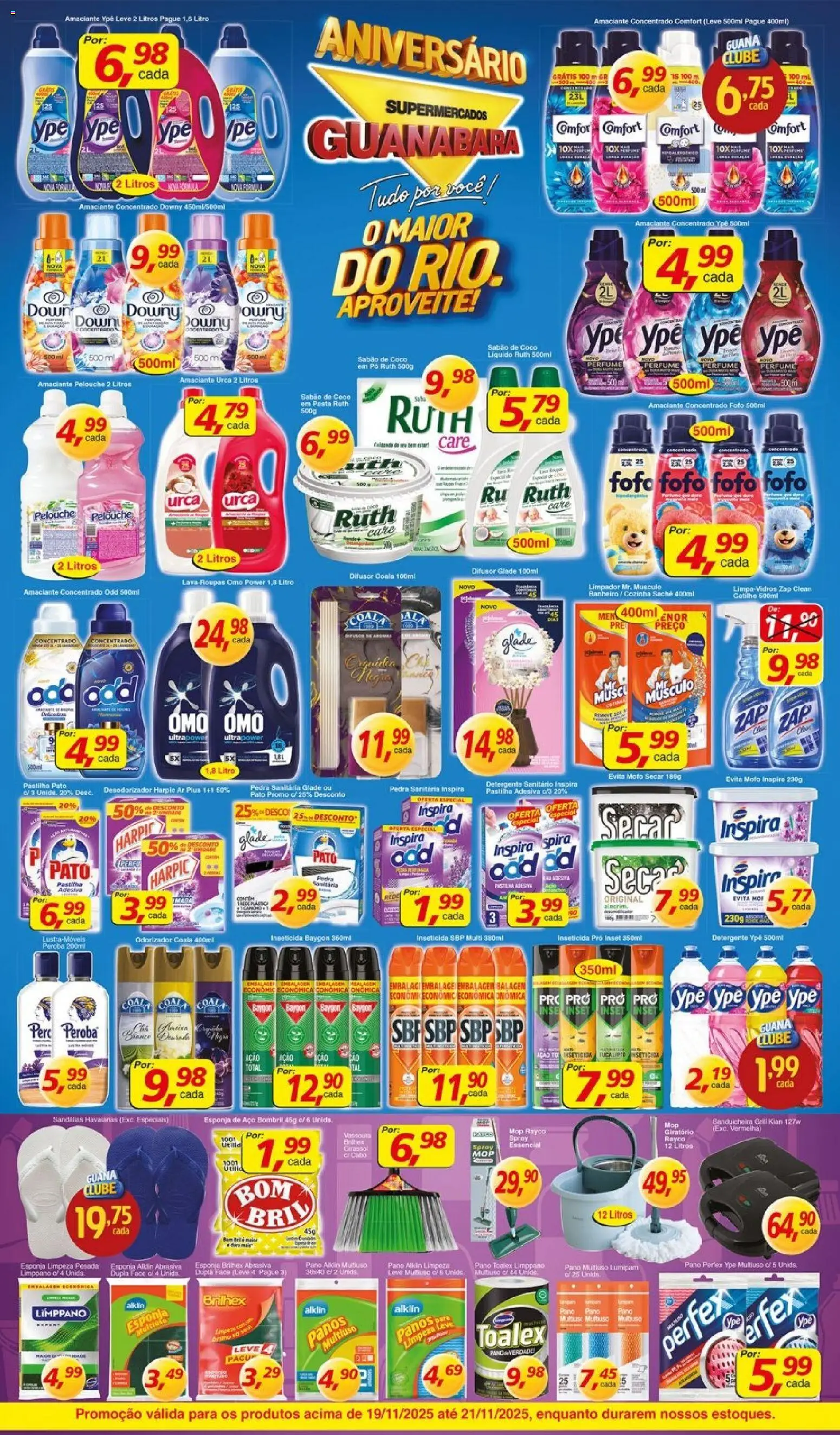 Supermercados Guanabara Folheto - válido de 19.11.2025 | Página: 9 | Produtos: Coco, Sabão, Detergente, Amaciante urca