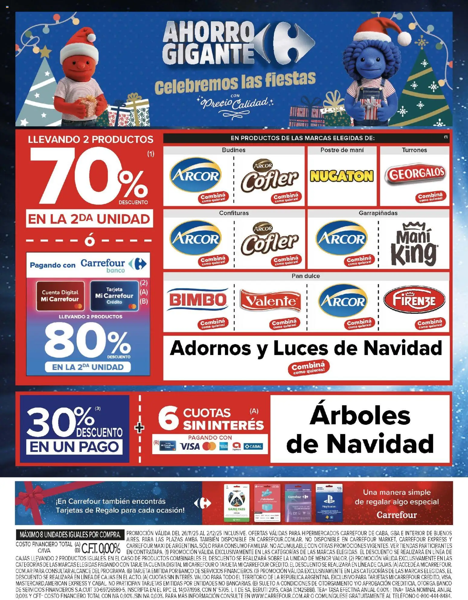 Carrefour ofertas │ válido desde el 26.11.2025 | Página: 3 | Productos: Teléfono, Caso, Mani, Pan