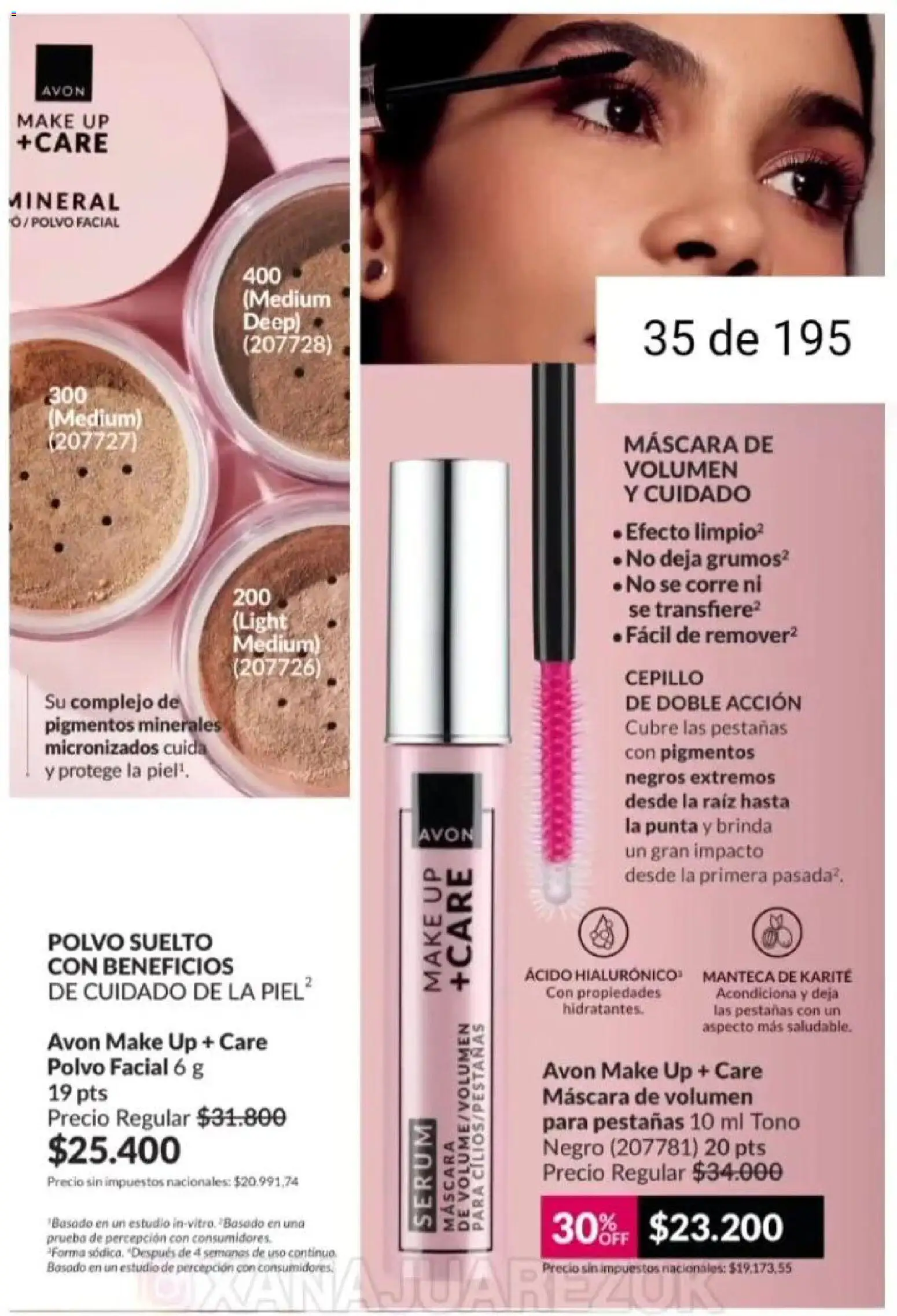 Catálogo AVON Campaña 1/2026 │ válido desde el 01.01.2026 | Página: 29 | Productos: Cepillo, Serum, Máscara, Manteca