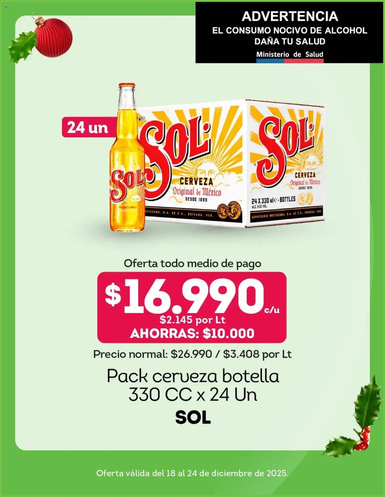 Tottus ofertas  │ válido desde el 18.12.2025 | Página: 3 | Productos: Botella, Cerveza