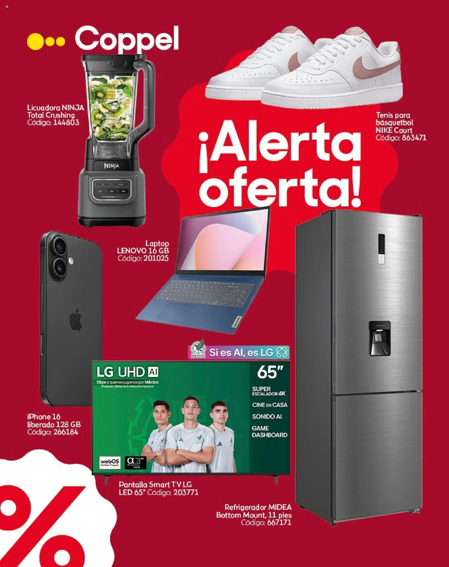 Nuevas ofertas de Coppel válidas en toda la República Mexicana desde el 13.11.2025. ¡Encuentra las mejores ofertas en Coppel Buen Fin! | Página: 2 | Productos: Refrigerador, Tenis, Licuadora