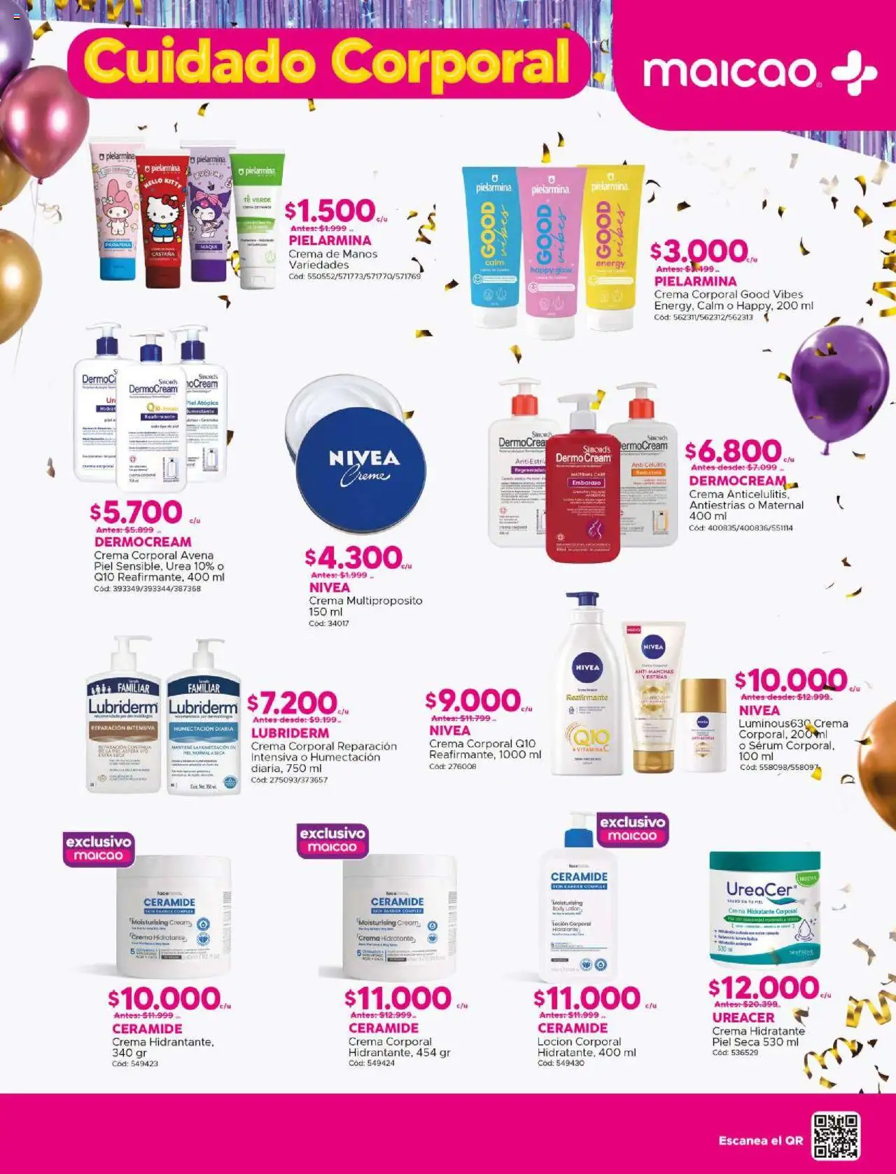 Maicao ofertas  │ válido desde el 01.08.2025 | Página: 19 | Productos: Avena, Body, Crema de manos, Crema