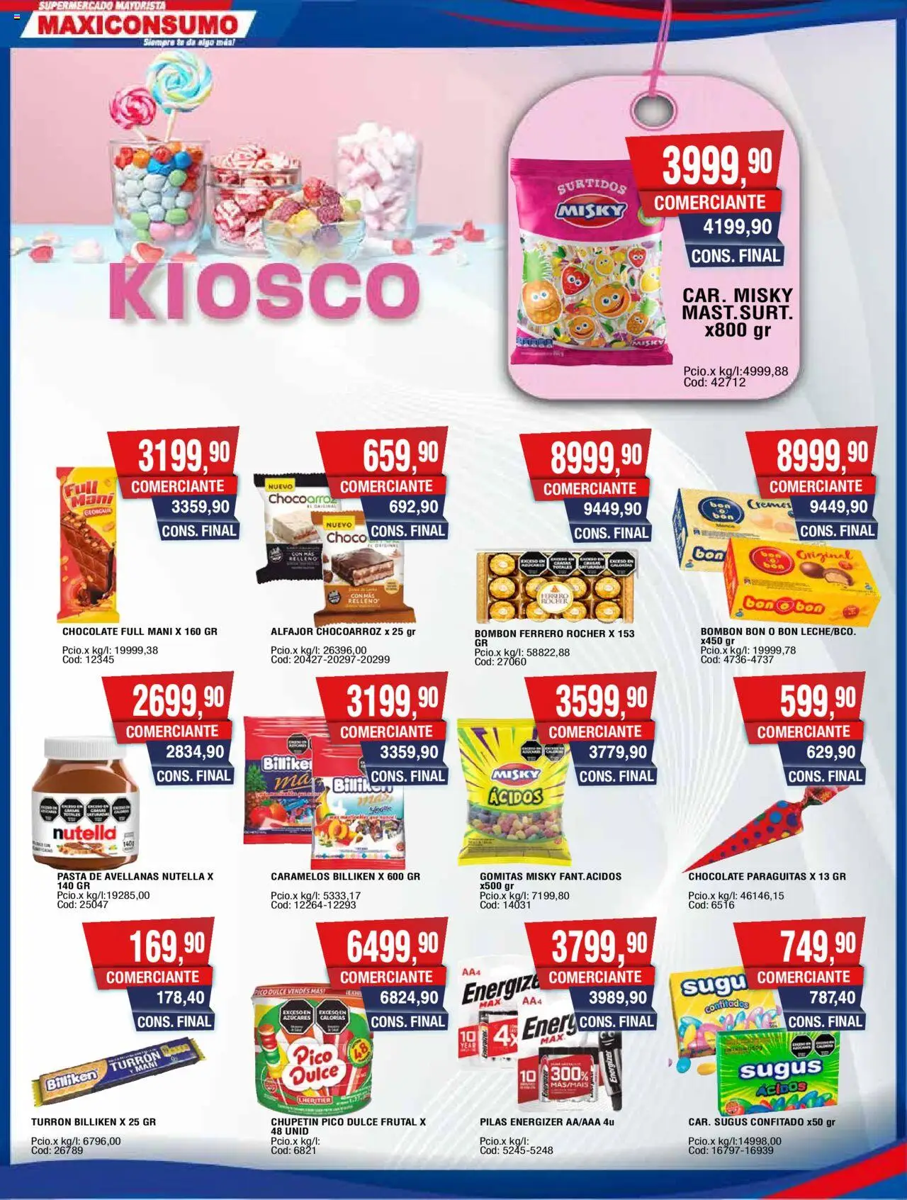 Maxiconsumo ofertas │ válido desde el 15.09.2025 | Página: 12 | Productos: Pico, Chocolate, Alfajor, Turrón