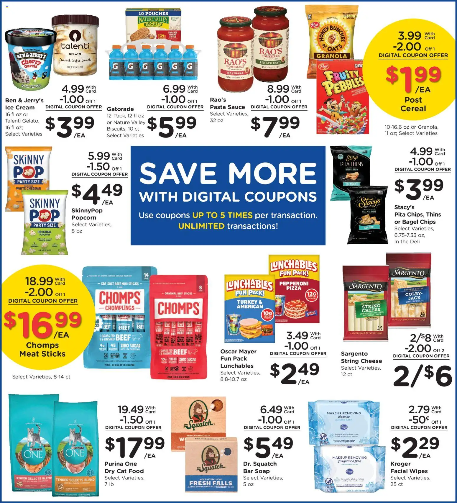 Kroger Weekly Ad - valid from 15.04.2026 | Page: 5 | Products: Butter, Pizza, Soap, Chips