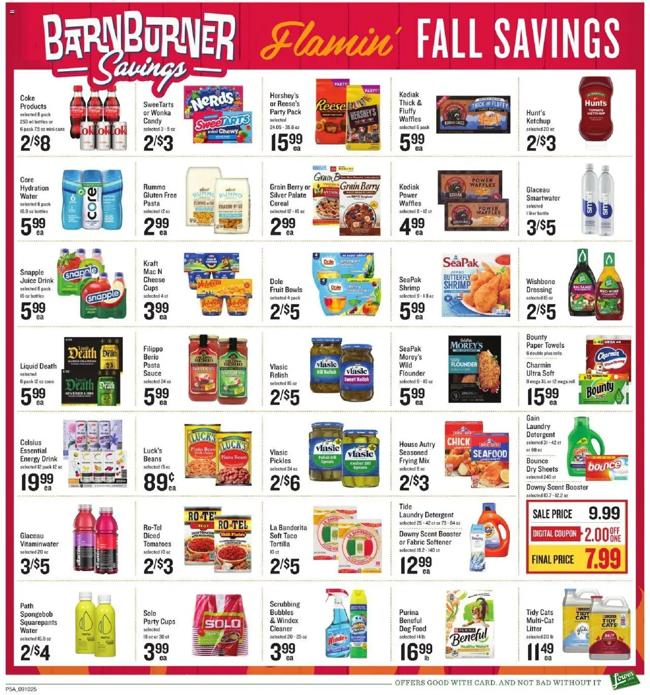 Lowes Foods Weekly Ad - valid from 10.09.2025 | Page: 6 | Products: Cheese, Tomatoes, Pineapple, Seafood