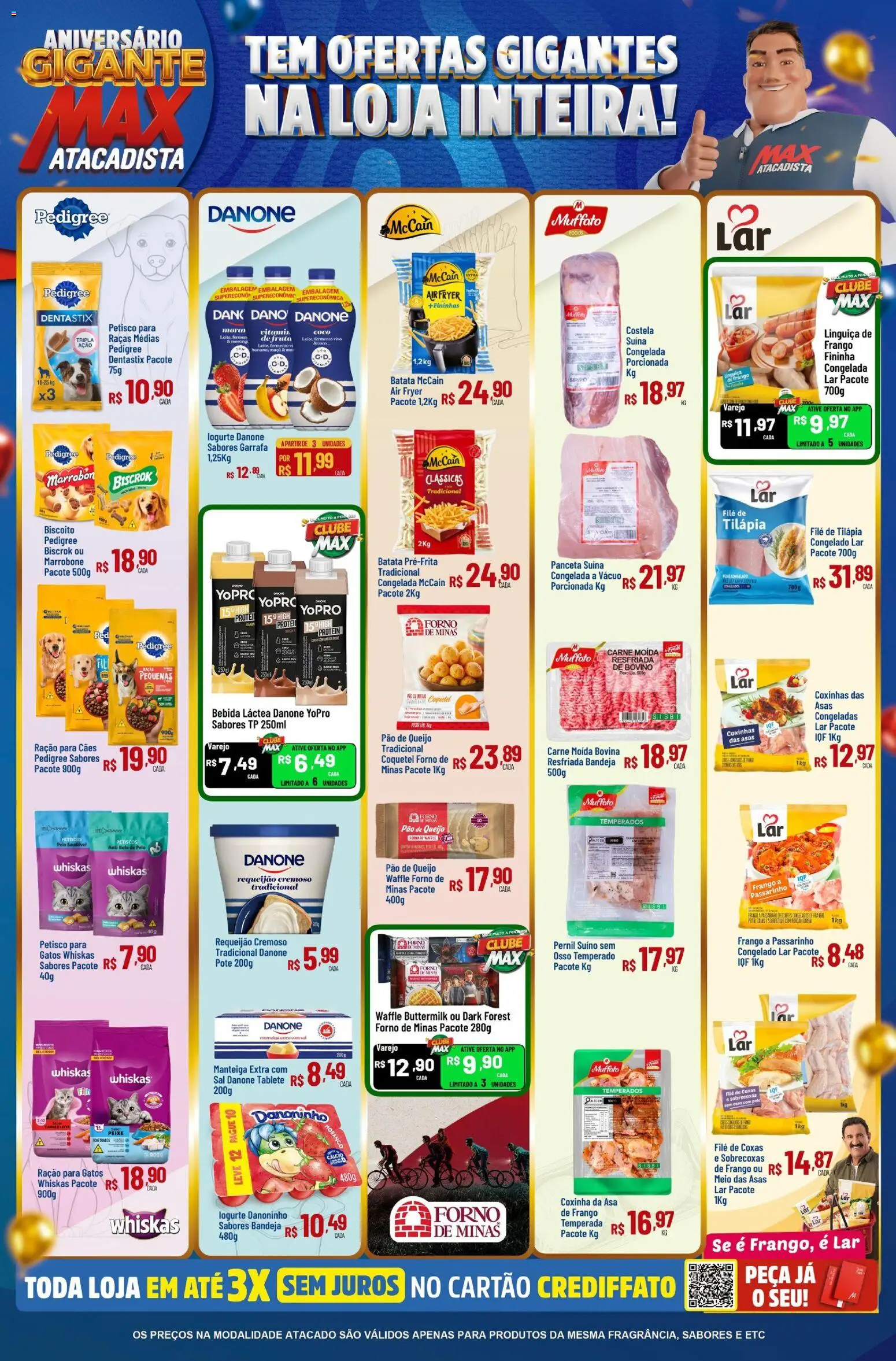 Max Atacadista Folheto - válido de 27.10.2025 | Página: 3 | Produtos: Manteiga, Peixe, Carne, Batata