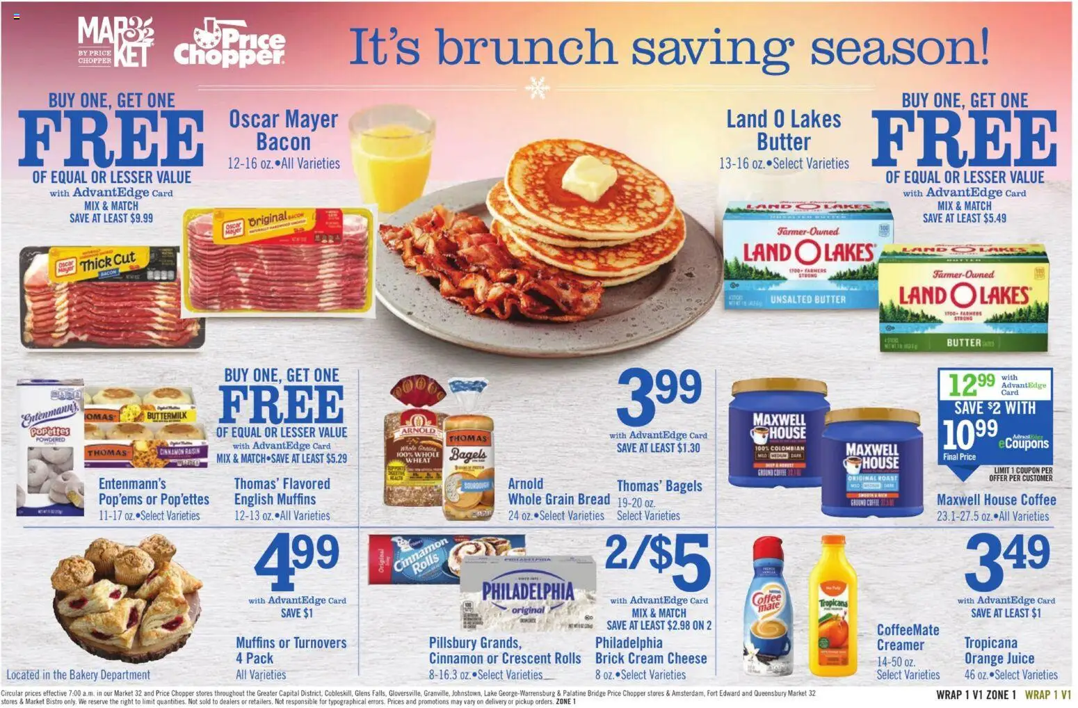 Price Chopper Weekly Ad - valid from 21.12.2025 | Page: 13 | Products: Bakery, Cheese, Coffee, Cream