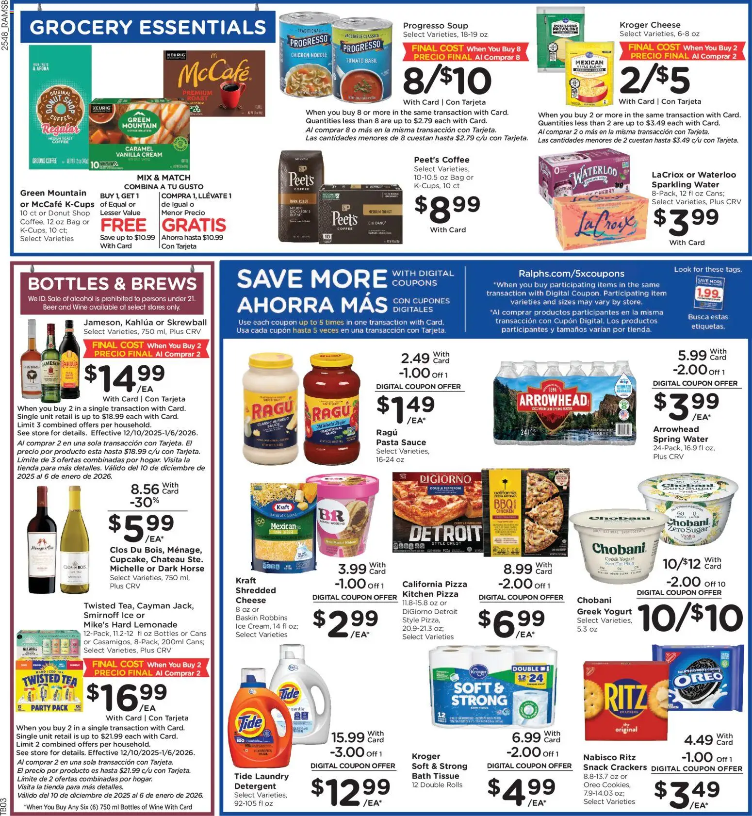 Ralphs Weekly Ad - valid from 02.01.2026 | Page: 6 | Products: Yogurt, Pizza, Tea, Bag