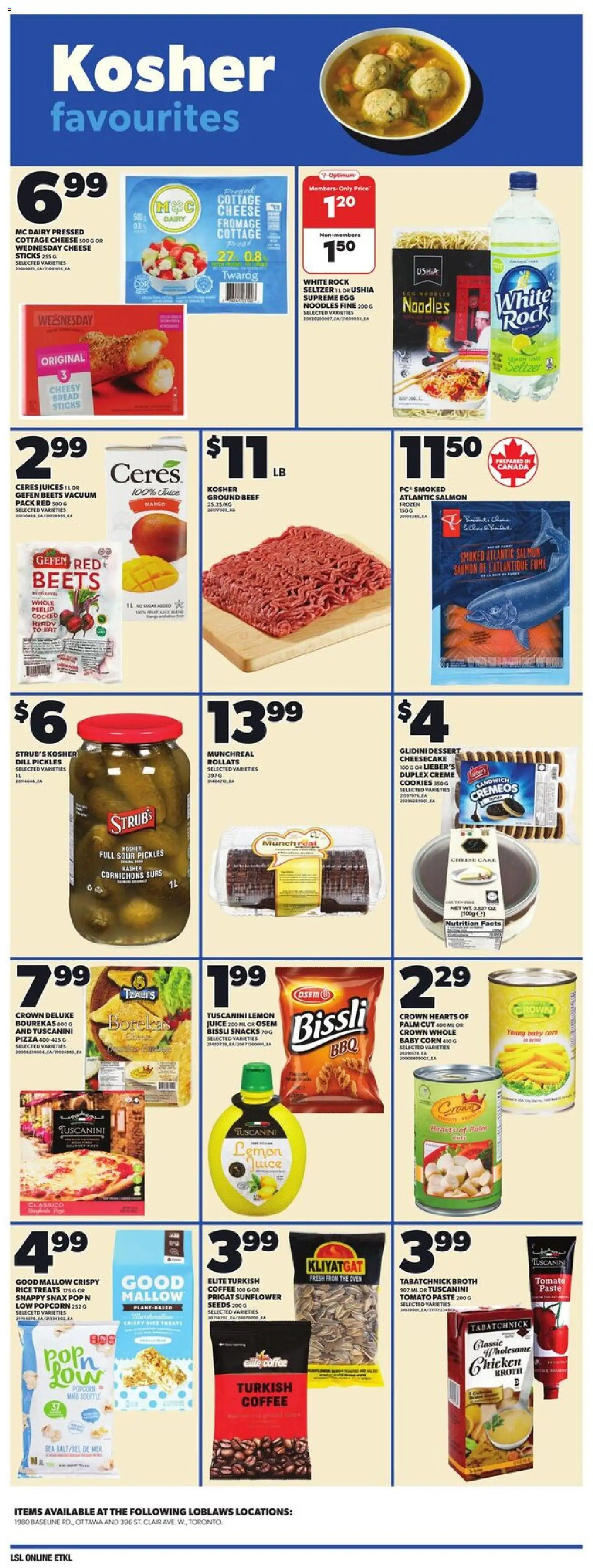 Loblaws flyer valid from 06.11.2025 | Page: 14 | Products: Rice, Cottage cheese, Coffee, Chicken