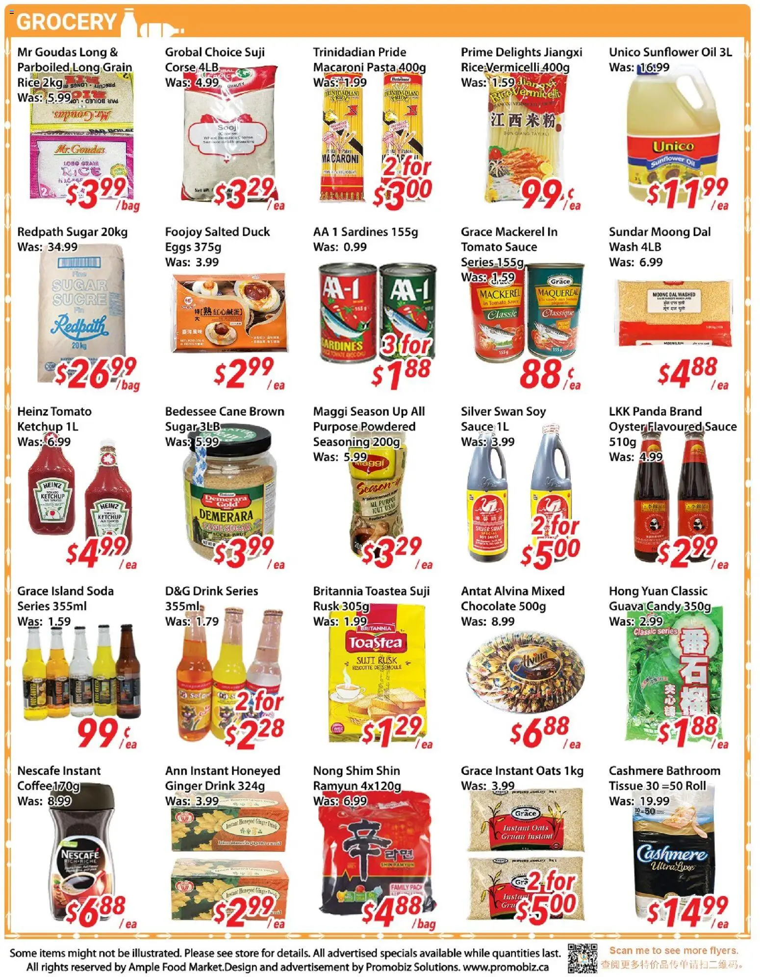Ample Food Market flyer valid from 27.02.2026 | Page: 3 | Products: Pasta, Bag, Oil, Chocolate