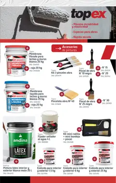 Vista previa Sodimac catálogo válido desde el 18.12.2025 | Página: 15 | Productos: Impermeabilizante, Enduido, Rodillo, Bandeja