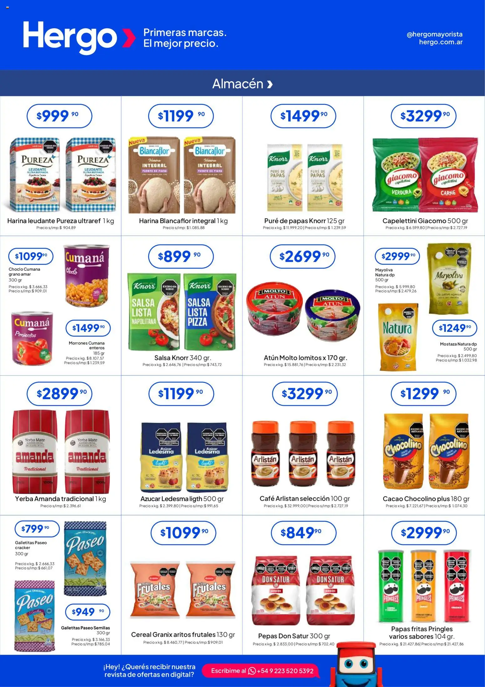 Hergo catálogo │ válido desde el 10.12.2025 | Página: 2 | Productos: Mostaza, Fuente, Café, Pizza