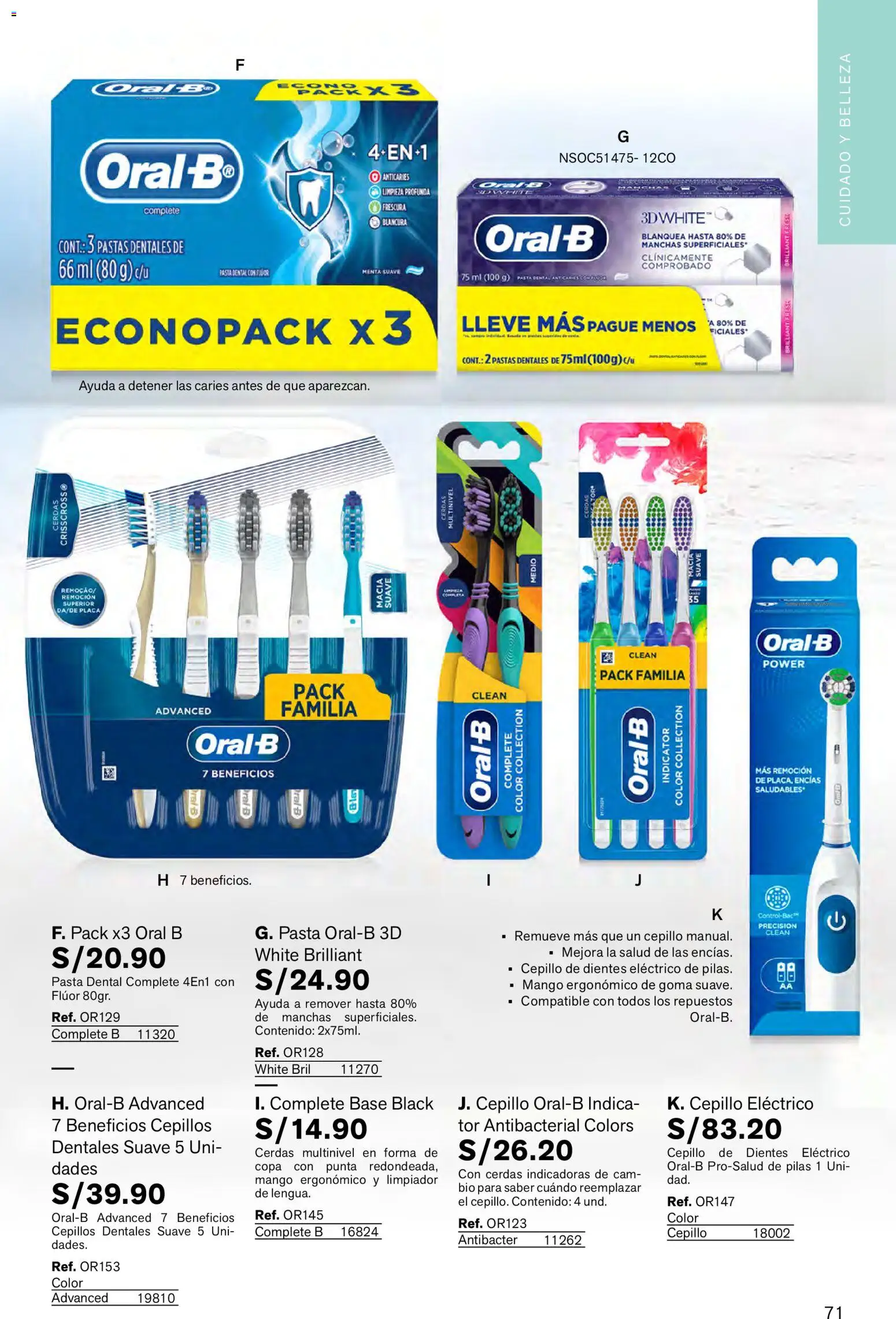 Catálogo Leonisa válido desde 23.10.2025 | Página: 71 | Productos: Pasta dental, Cepillo de dientes, Pasta, Cepillo de dientes eléctrico