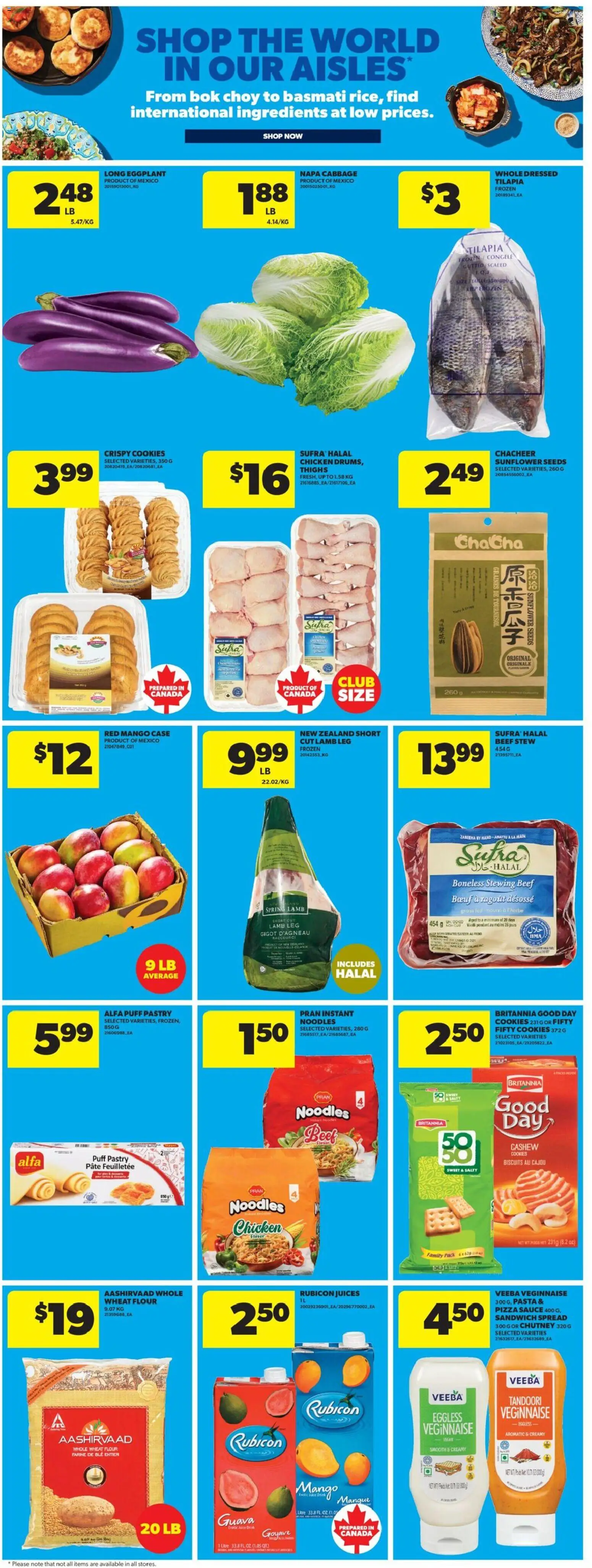 Real Canadian Superstore flyer valid from 16.04.2026 | Page: 12 | Products: Beef, Cookies, Pizza, Chicken