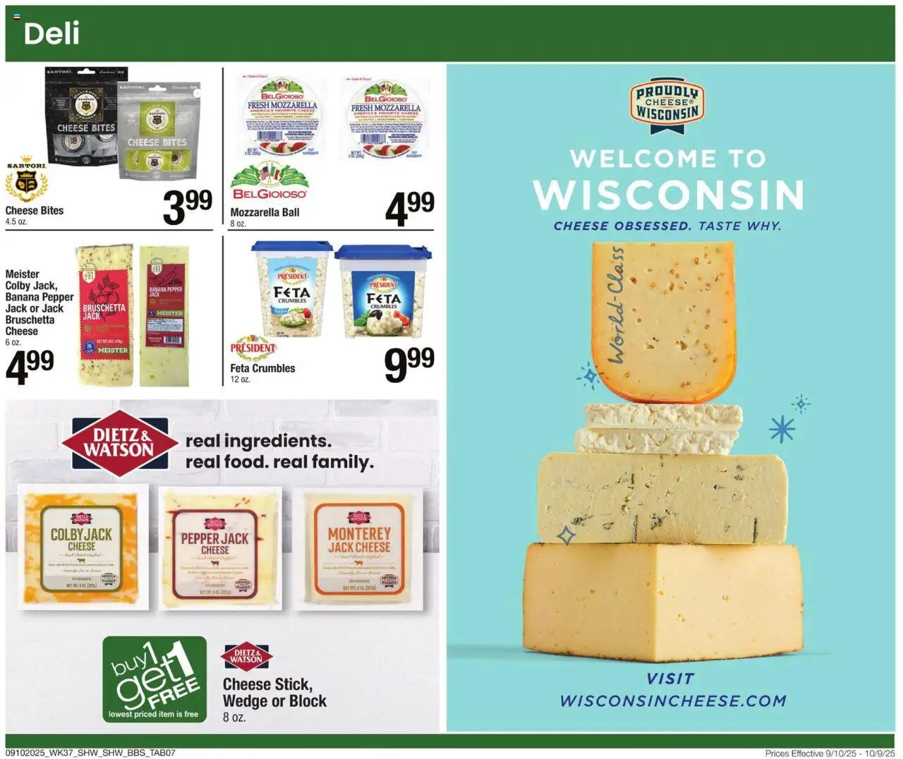 Shaw's Big Book of Savings - valid from 10.09.2025 | Page: 7 | Products: Cheese, Pepper