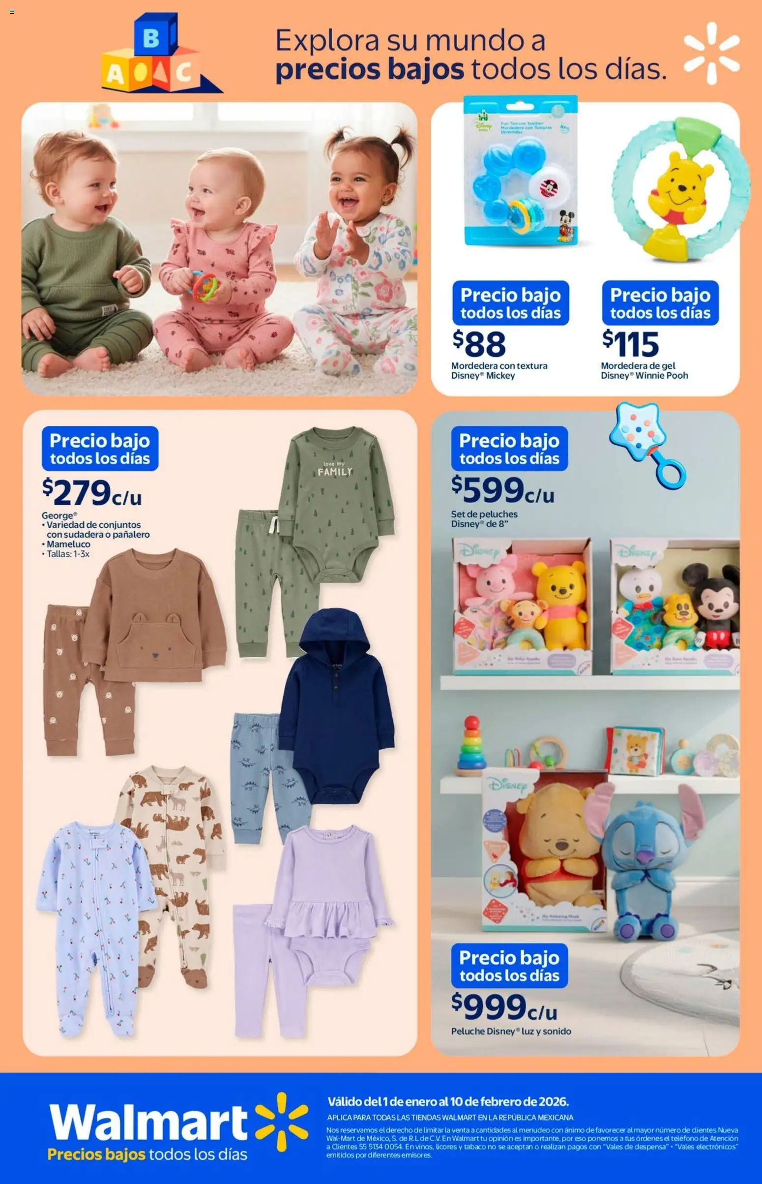 Nuevas ofertas de Walmart válidas en toda la República Mexicana desde el 01.01.2026. ¡Encuentra las mejores ofertas en Walmart folleto Precios bajos ! | Página: 5 | Productos: Sudadera, Despensa, Teléfono, Mameluco