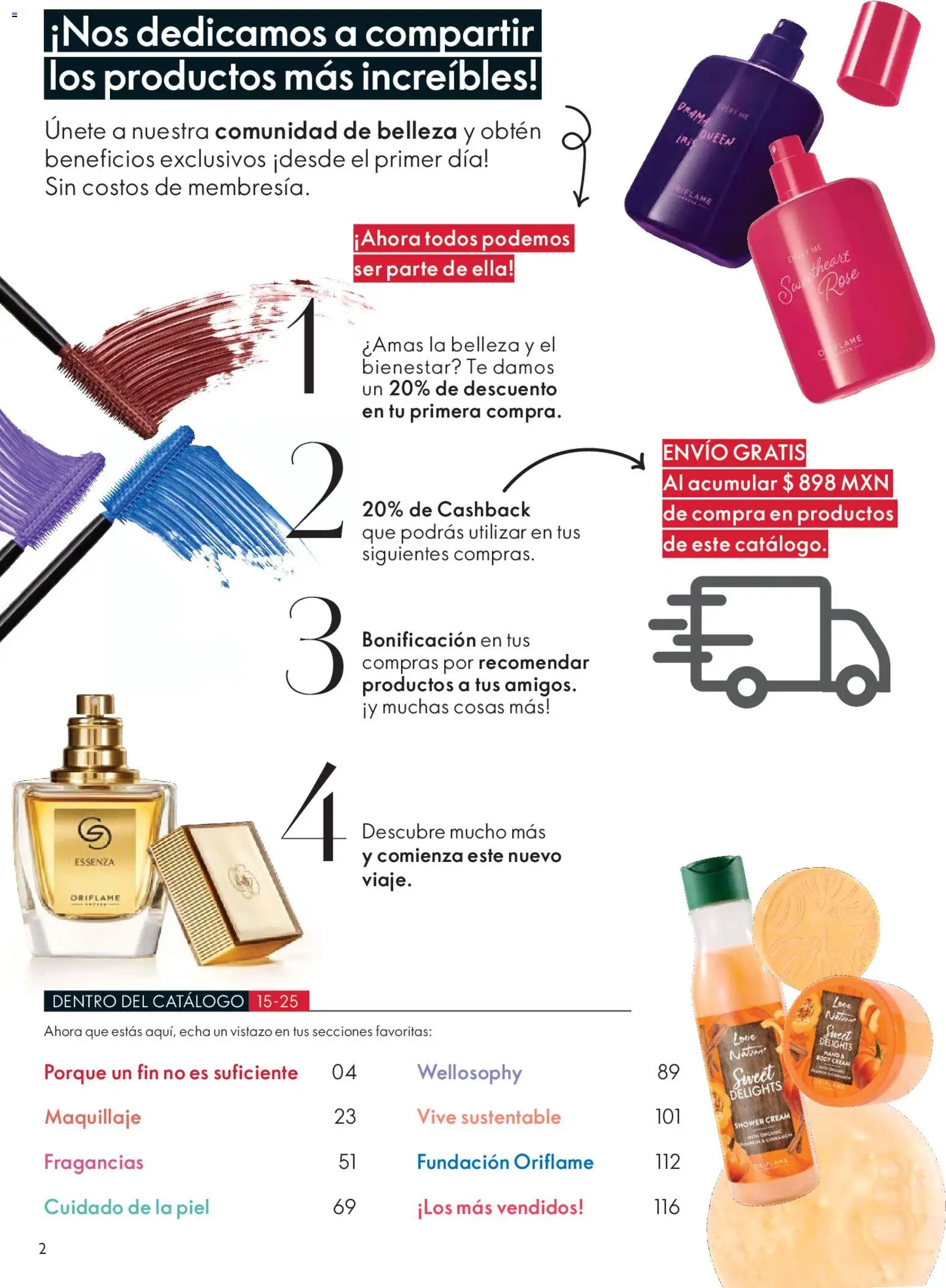Nuevas ofertas de Oriflame válidas en toda la República Mexicana desde el 25.10.2025. ¡Encuentra las mejores ofertas en Oriflame Buen Fin! | Página: 2 | Productos: Té, Maquillaje